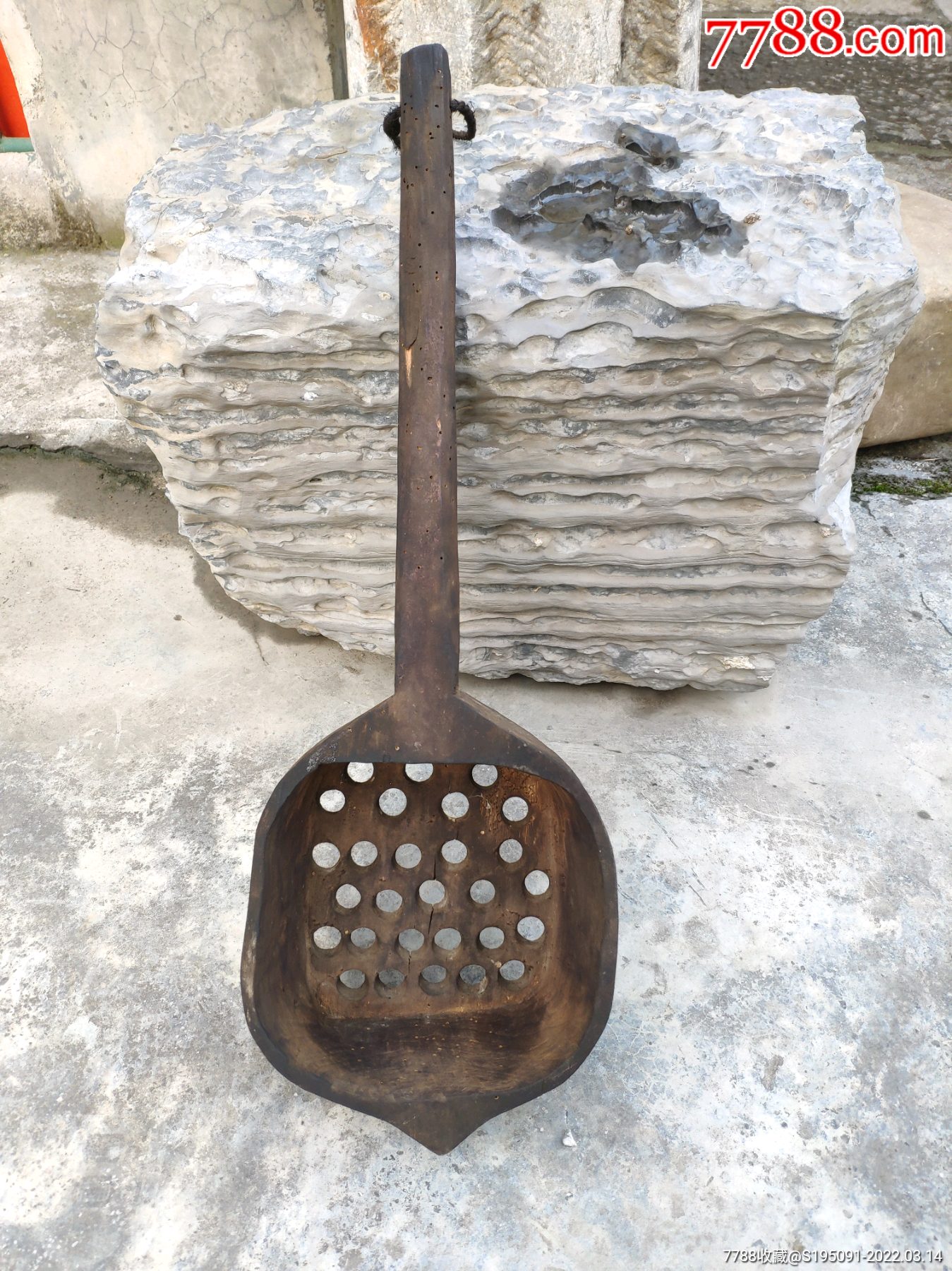 民国木制漏粉瓢做粉条民俗老工具