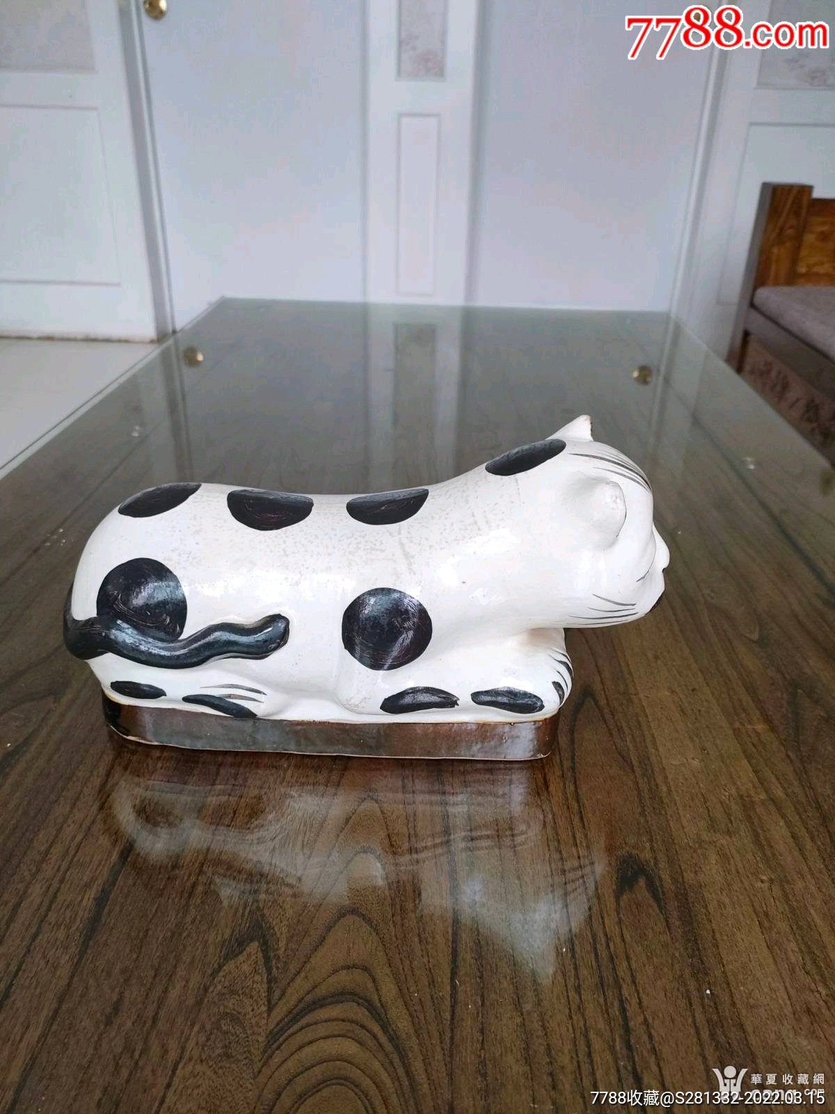 清代磁州窑猫枕,_花釉/窑变瓷_图片鉴别_收藏价值_7788和田玉收藏