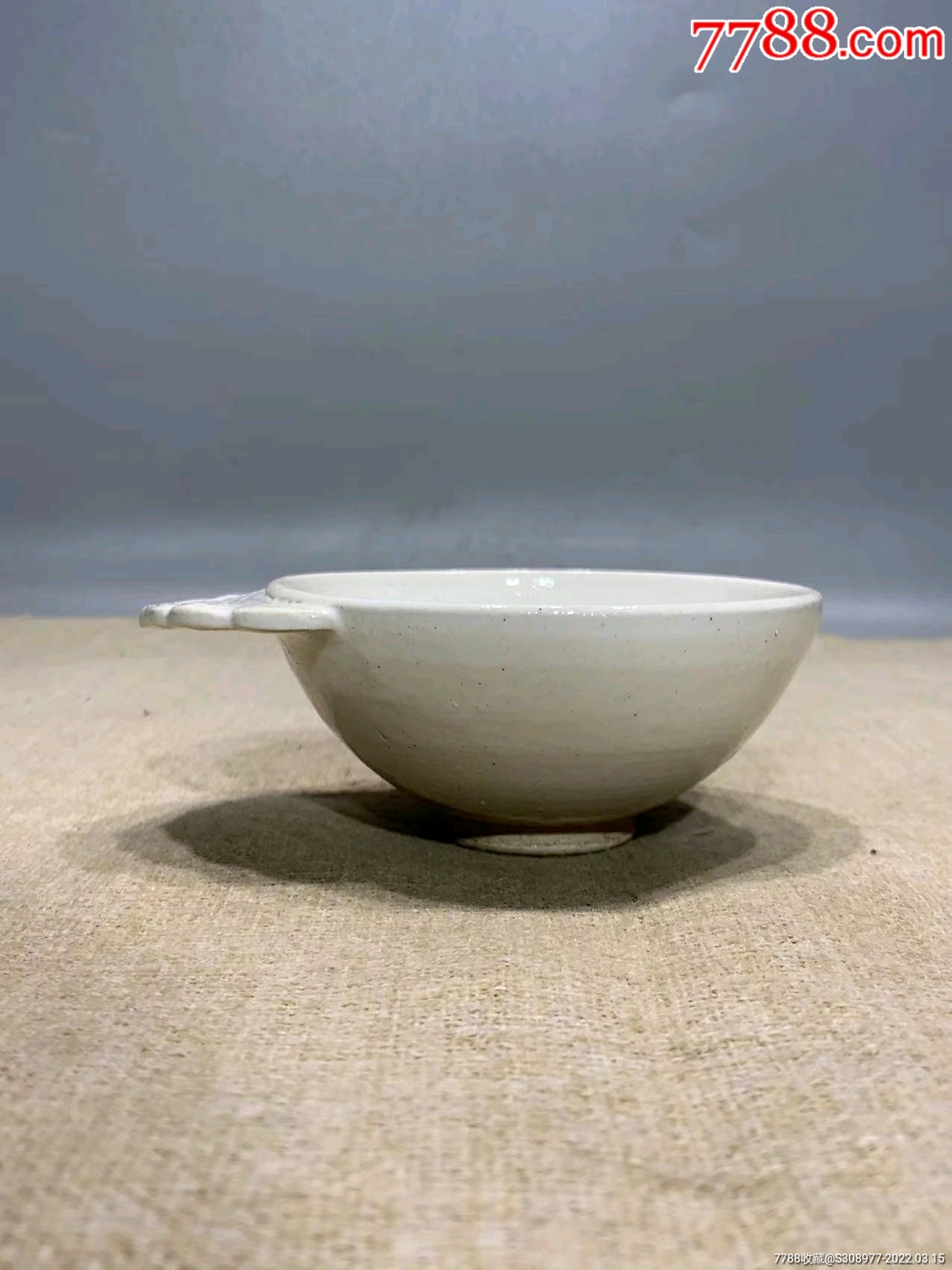 宋代鱼纹白釉耳杯-价格:960元-se85930085-单色白瓷-零售-7788收藏