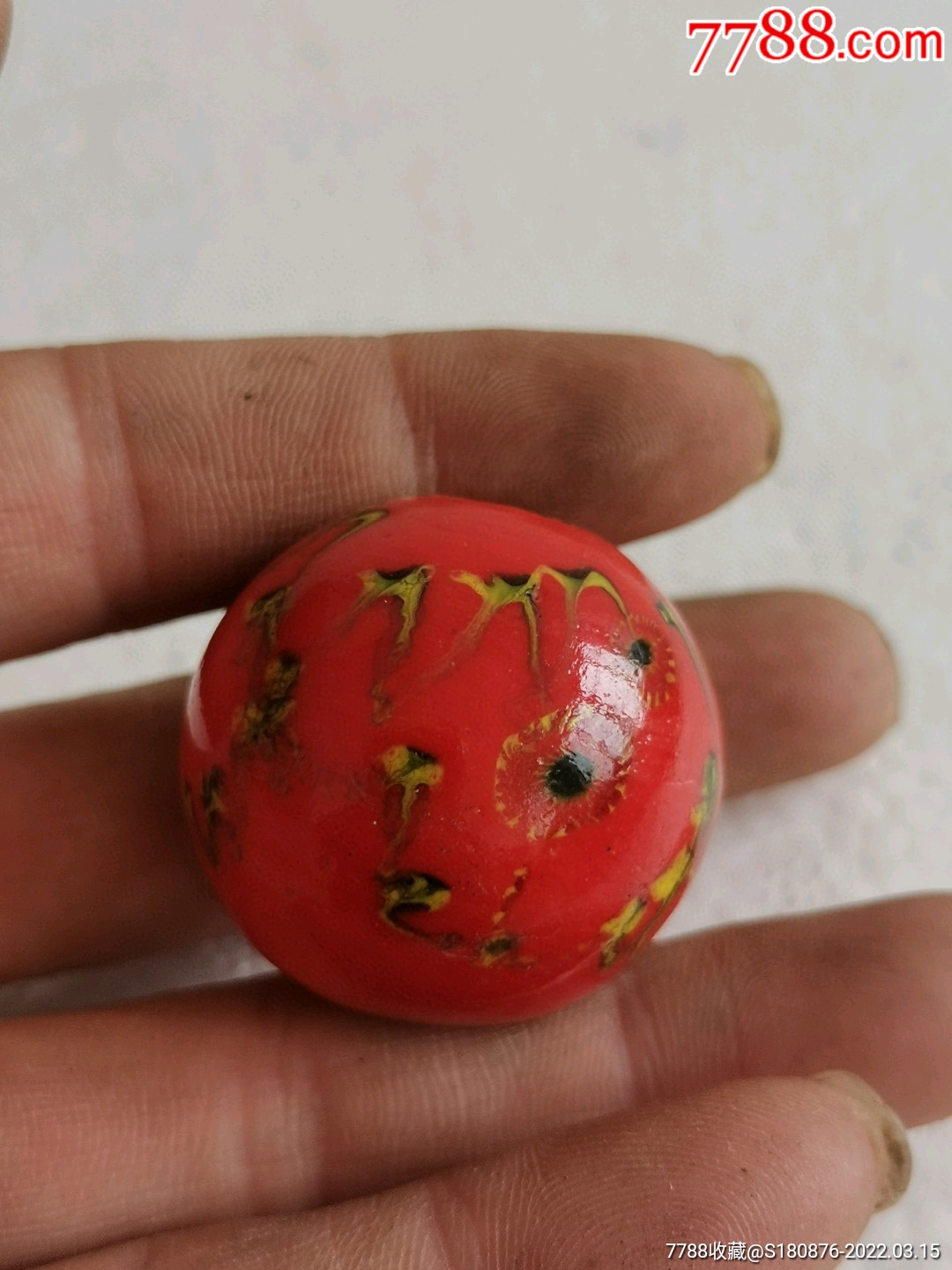 民国老凤眼大尺寸琉璃珠