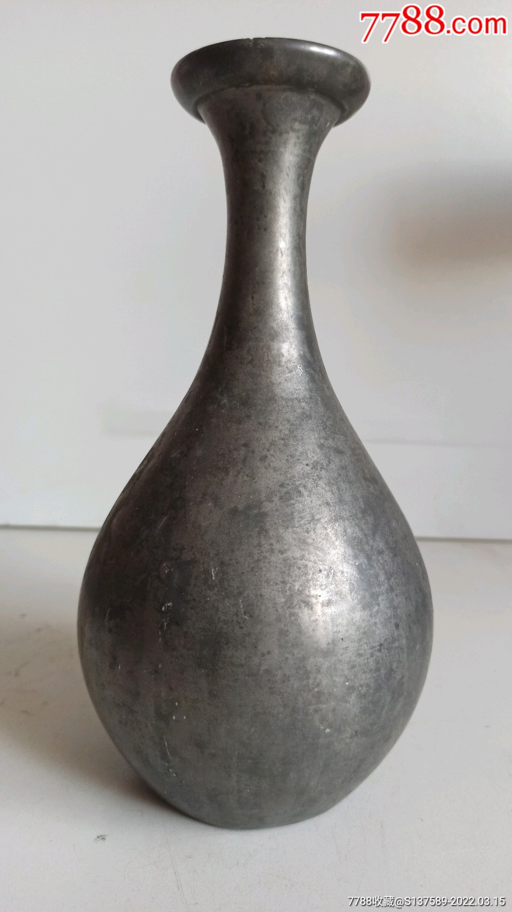 宋元锡制玉壶春瓶_锡壶/锡器_图片欣赏_收藏价格_7788烟标收藏