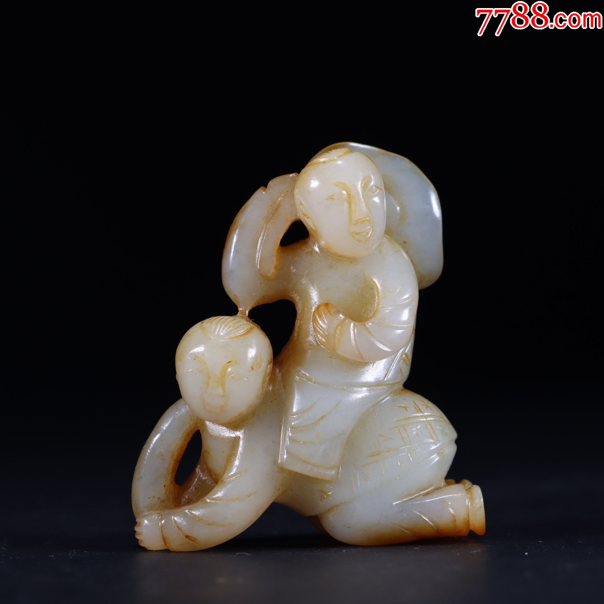 和田玉人上人把件a91s40f