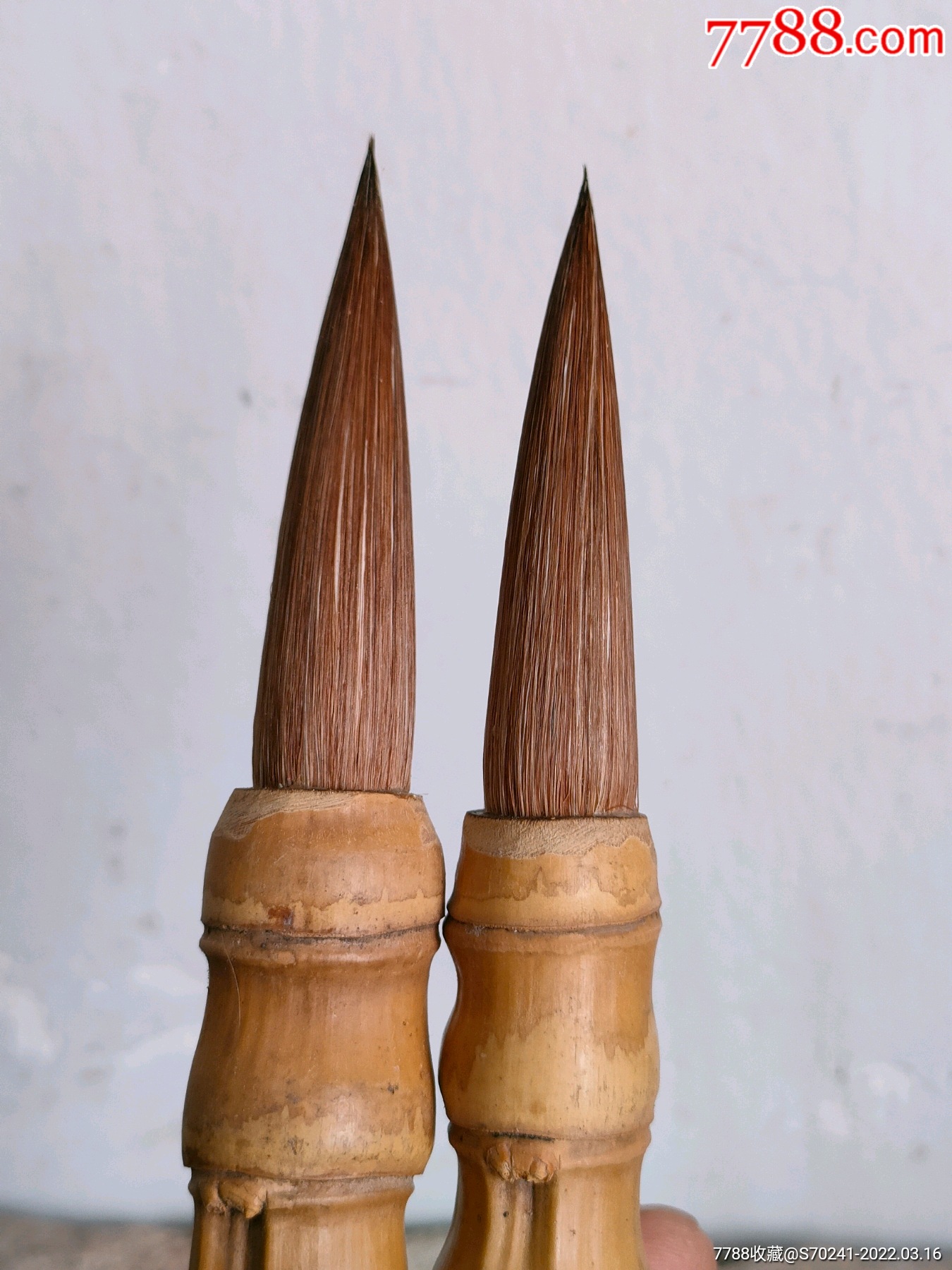 七十年代老掖县库存罗汉竹大毛笔