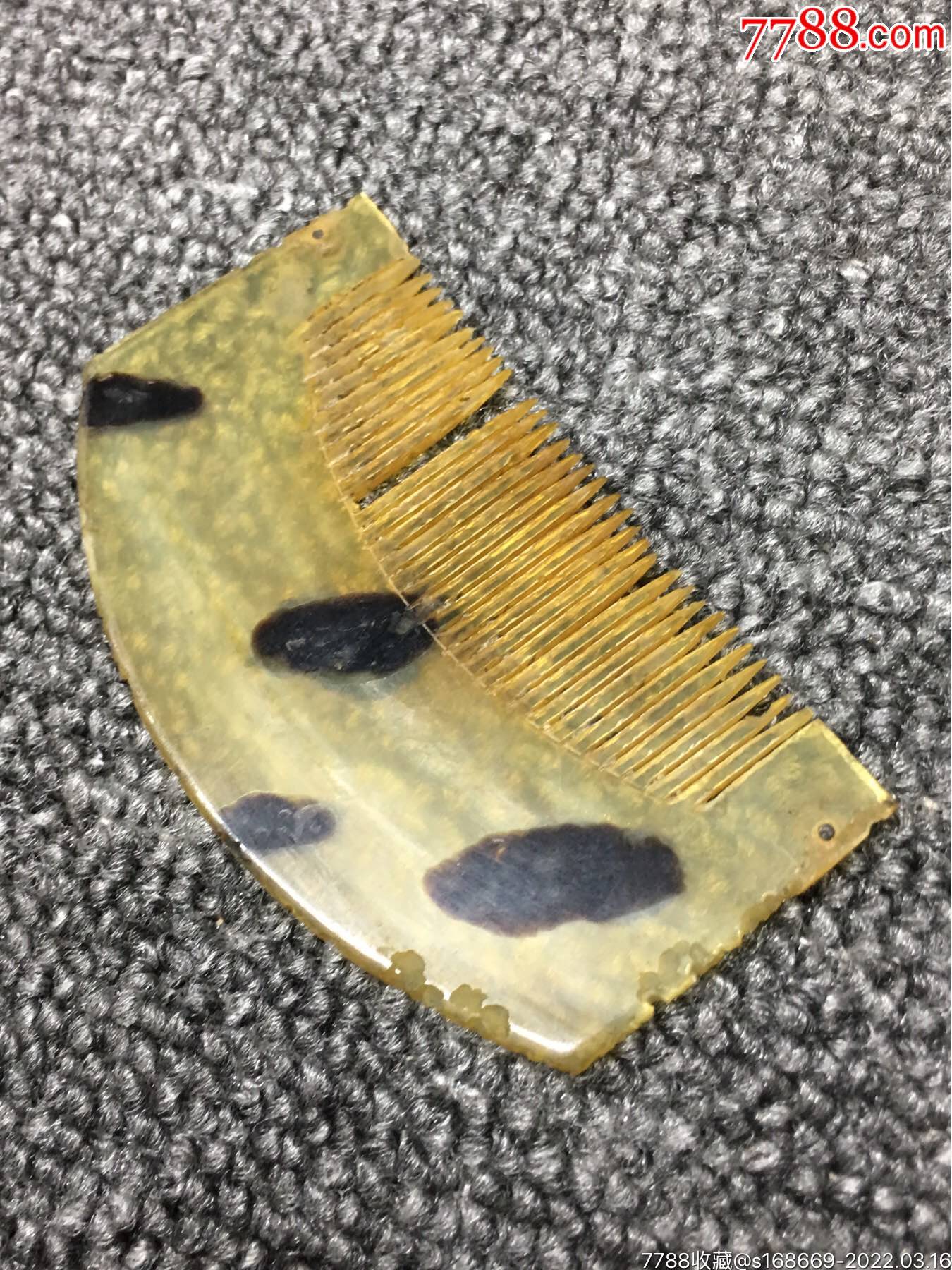 22316聚邮阁藏品5418日本回流精美天然材质梳子中古品不退不换