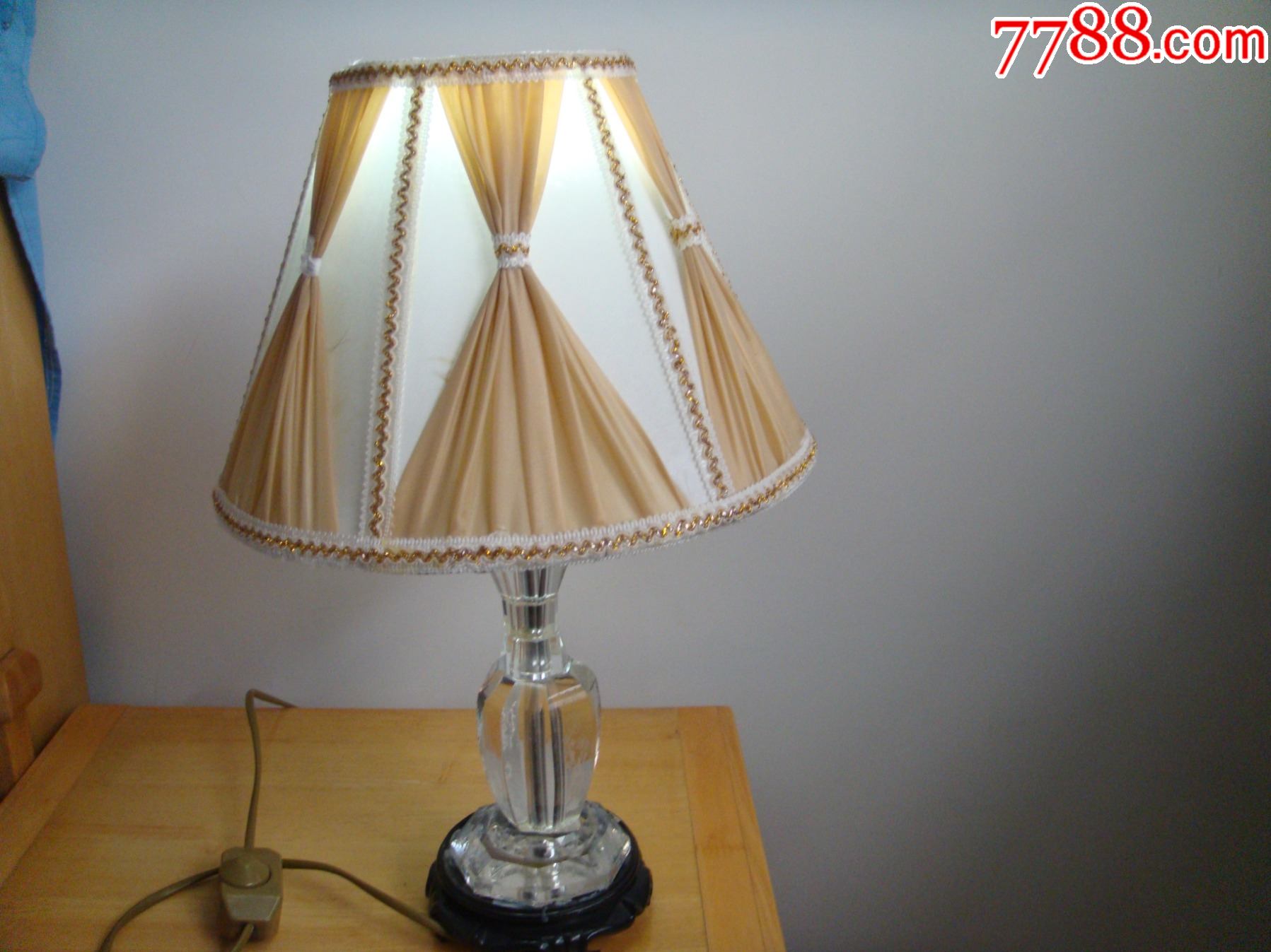 水晶柱老台灯收藏