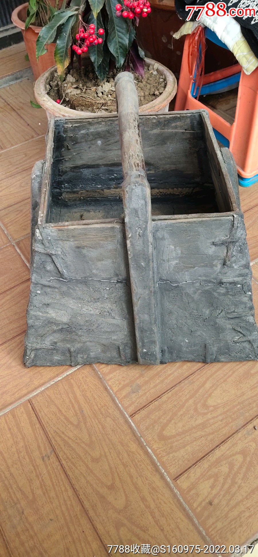 清代铁箍木斗一个基本完整寓意吉祥日进斗金才高八斗