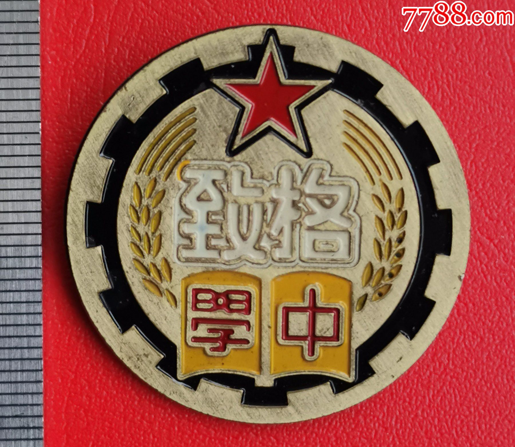 百多年名校上海格致中学章a_校徽/毕业章_只为高价【7788徽章收藏】