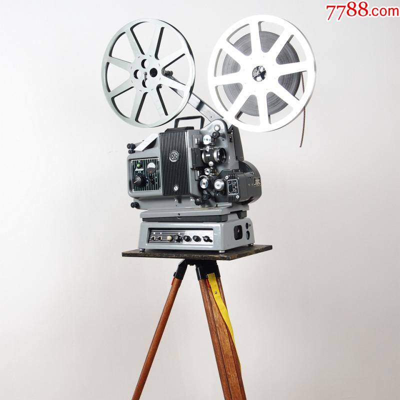 西洋古董怀旧老式电影机1950德国鲍尔bauerp516mm毫米胶片放映机-电影