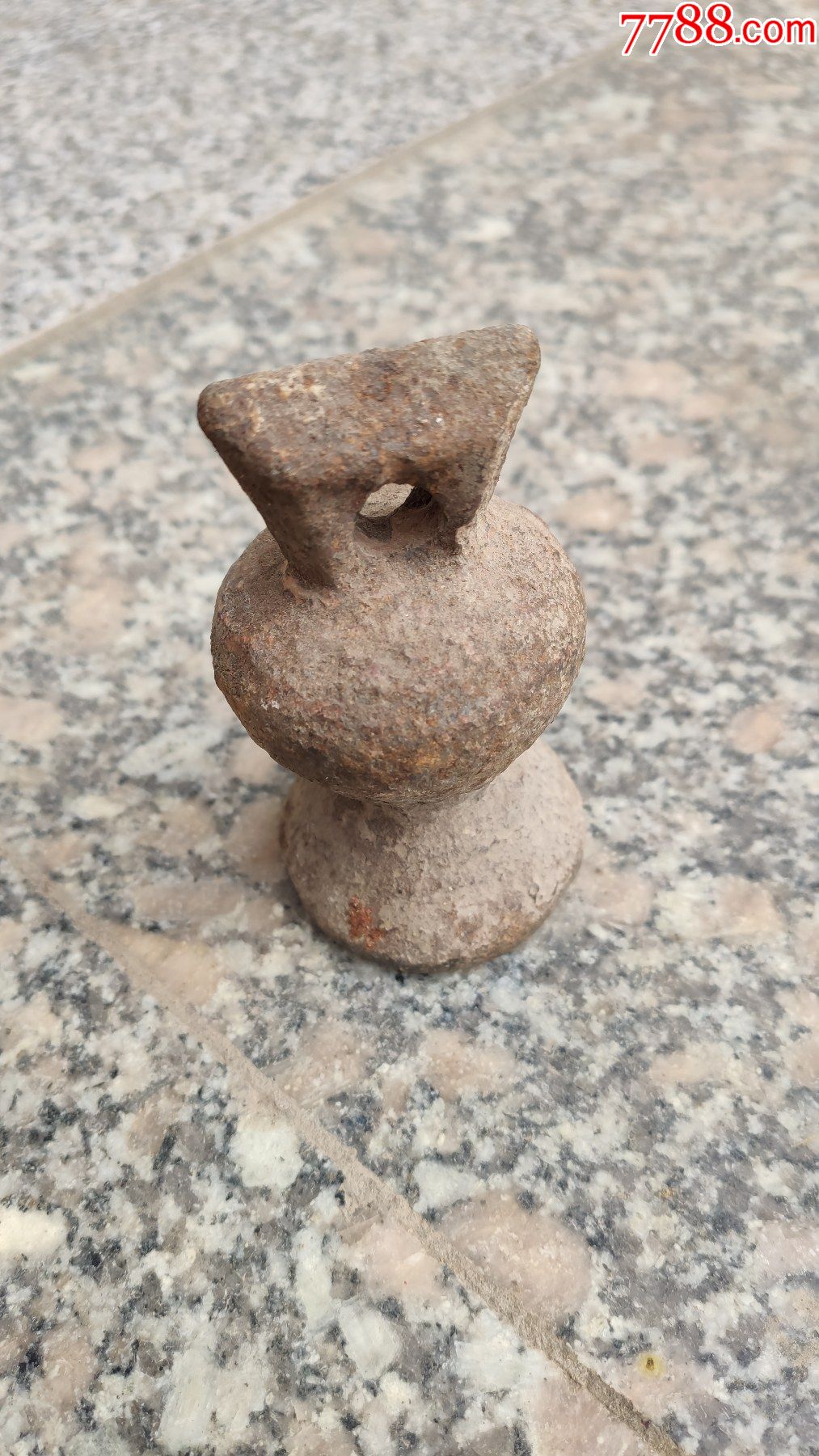 度量衡类秤砣铁质秤砣一个葫芦型高月9厘米重115市斤