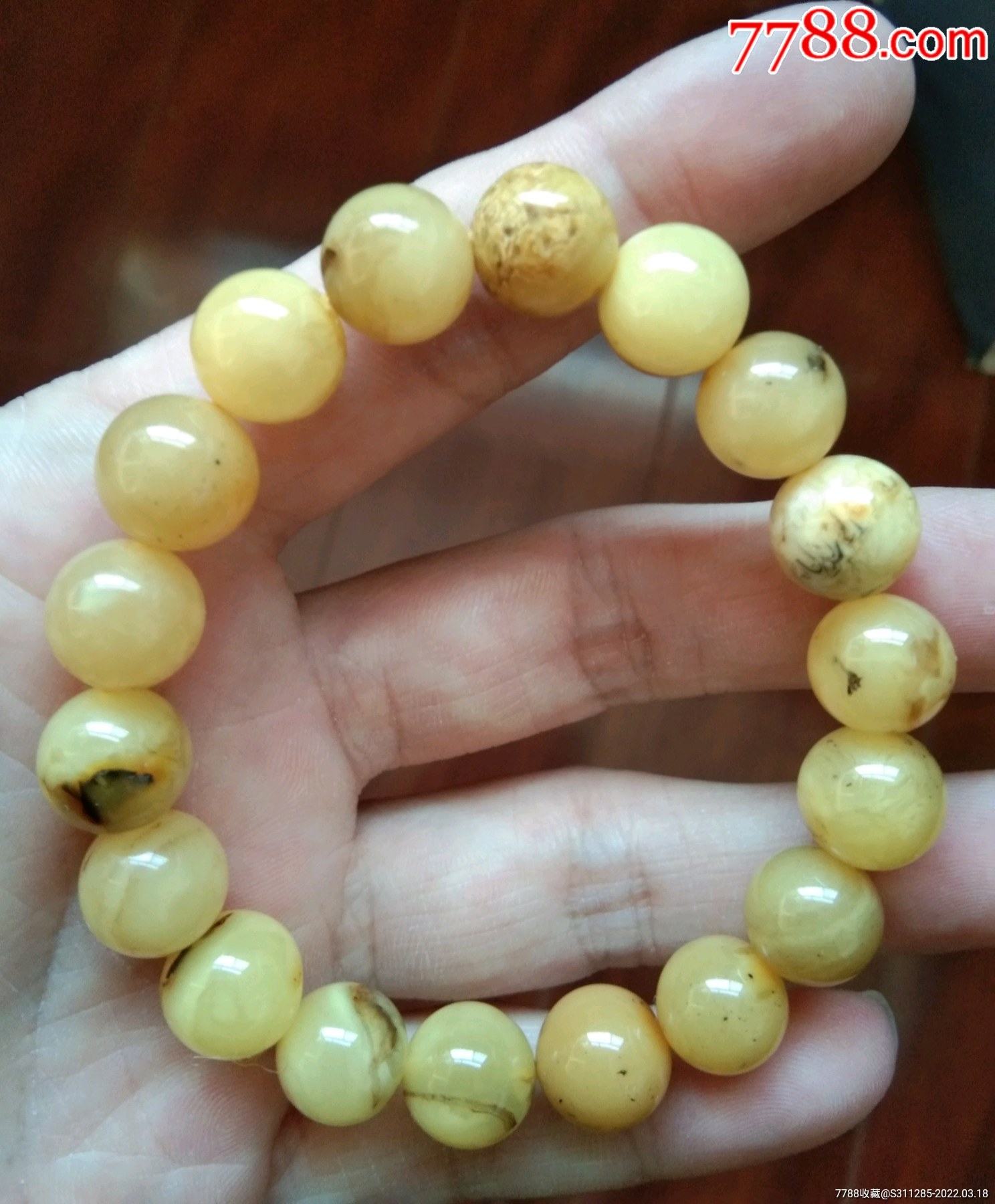 总价出原矿冰雪奥利奥蜜蜡手串