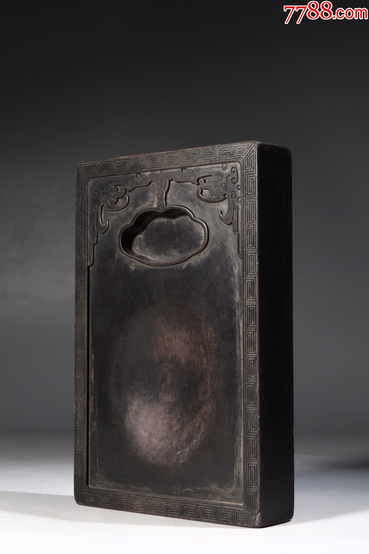 旧藏,紫端诗文四方砚_其他砚台_图片收藏_回收价格_7788老照片