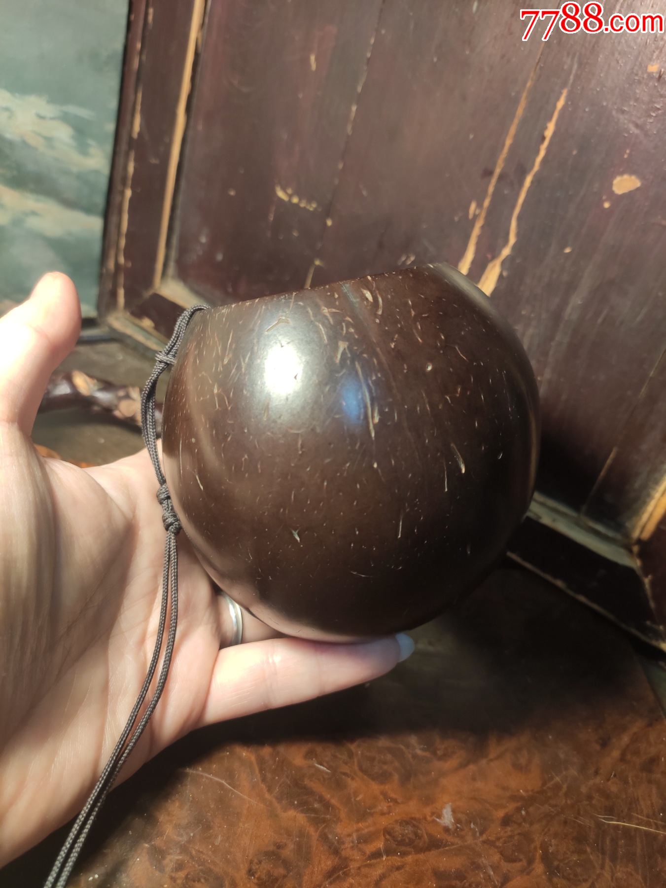 清代老椰壳文房挂件