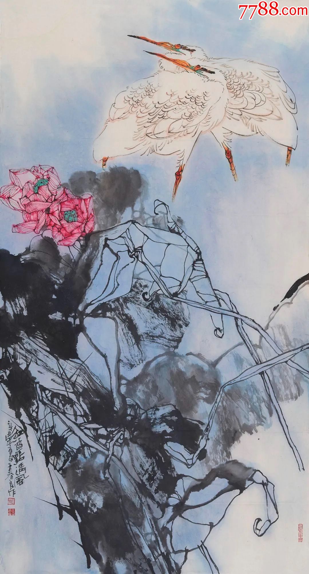 名人书画《和香点清风,6尺,作者著名画家王春良,gyx2210800_价格