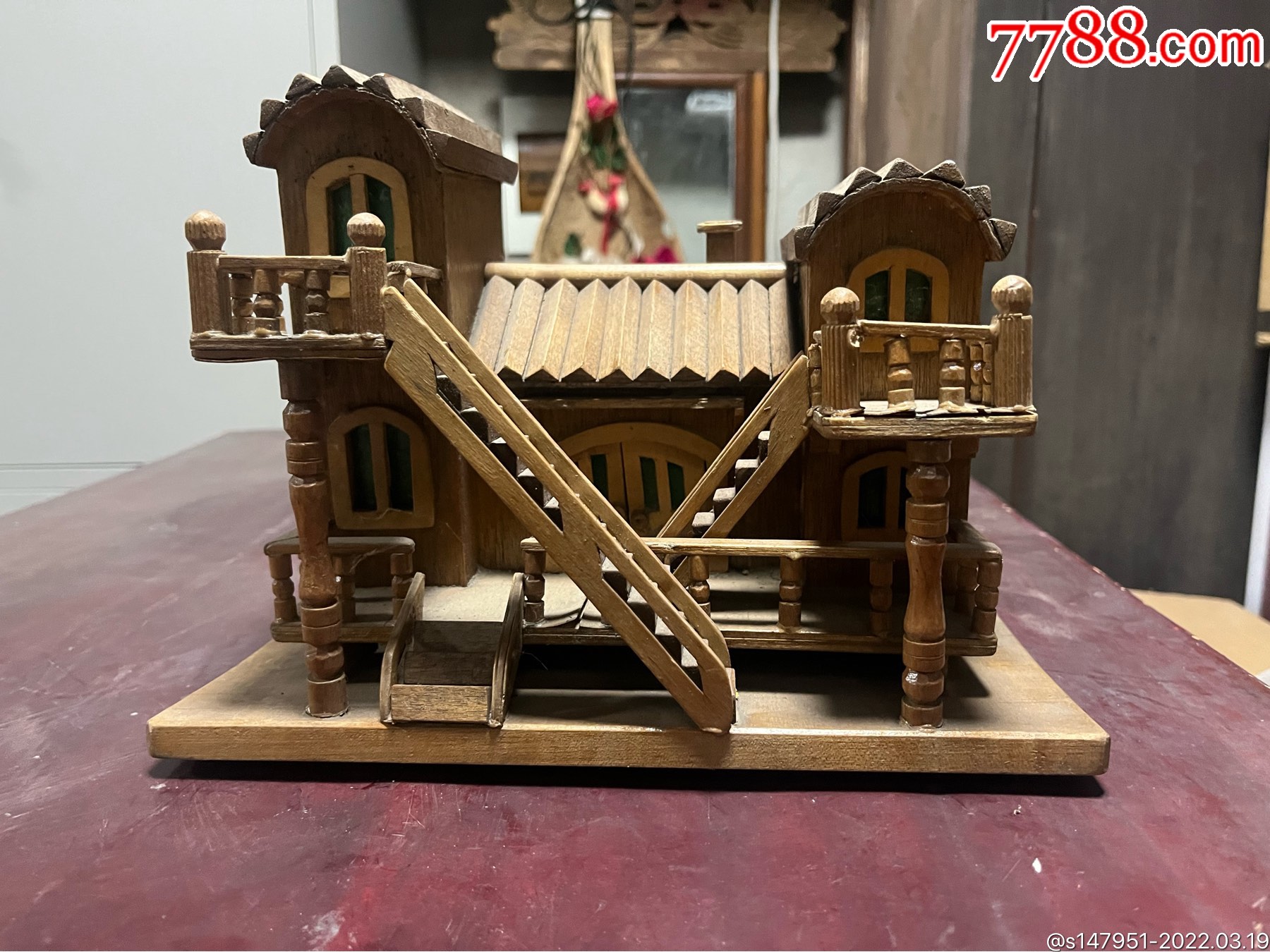 手工房子别墅二手旧货怀旧模型