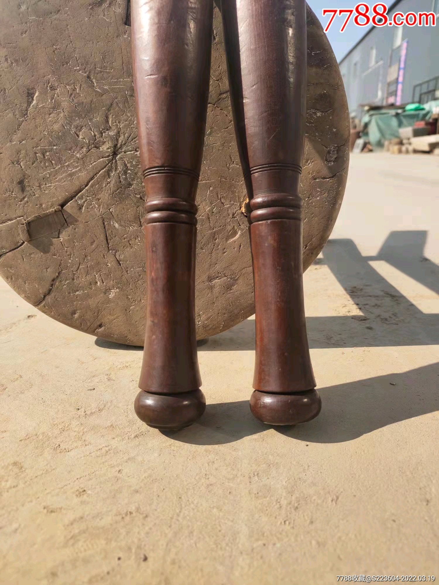 清代桃木冷兵器之王鸳鸯棒做工讲究包浆醇厚