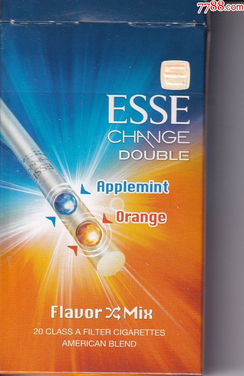 南韩烟草公司esse硬卡拆包标正面图