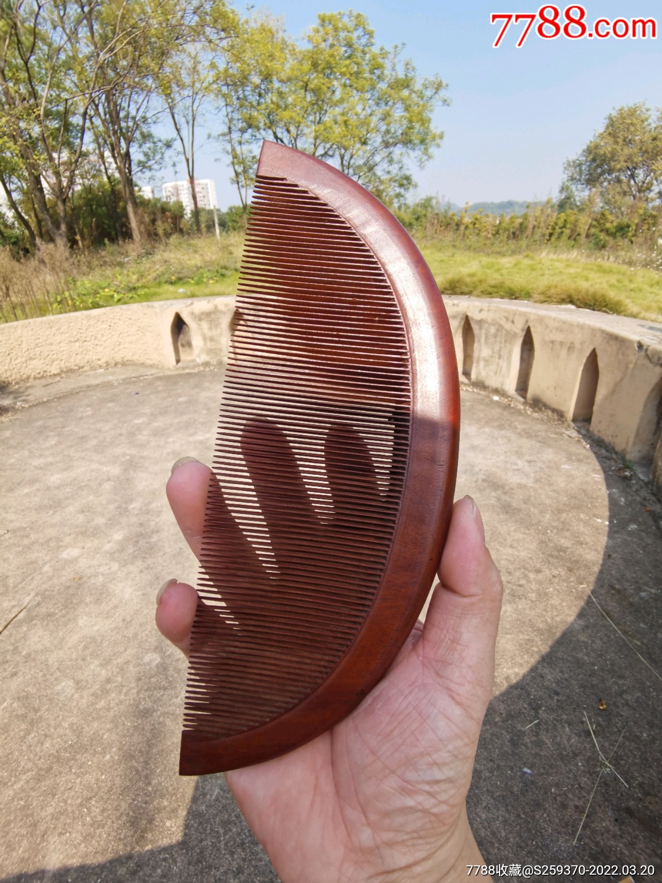 清代民国所见最大黄杨木梳子