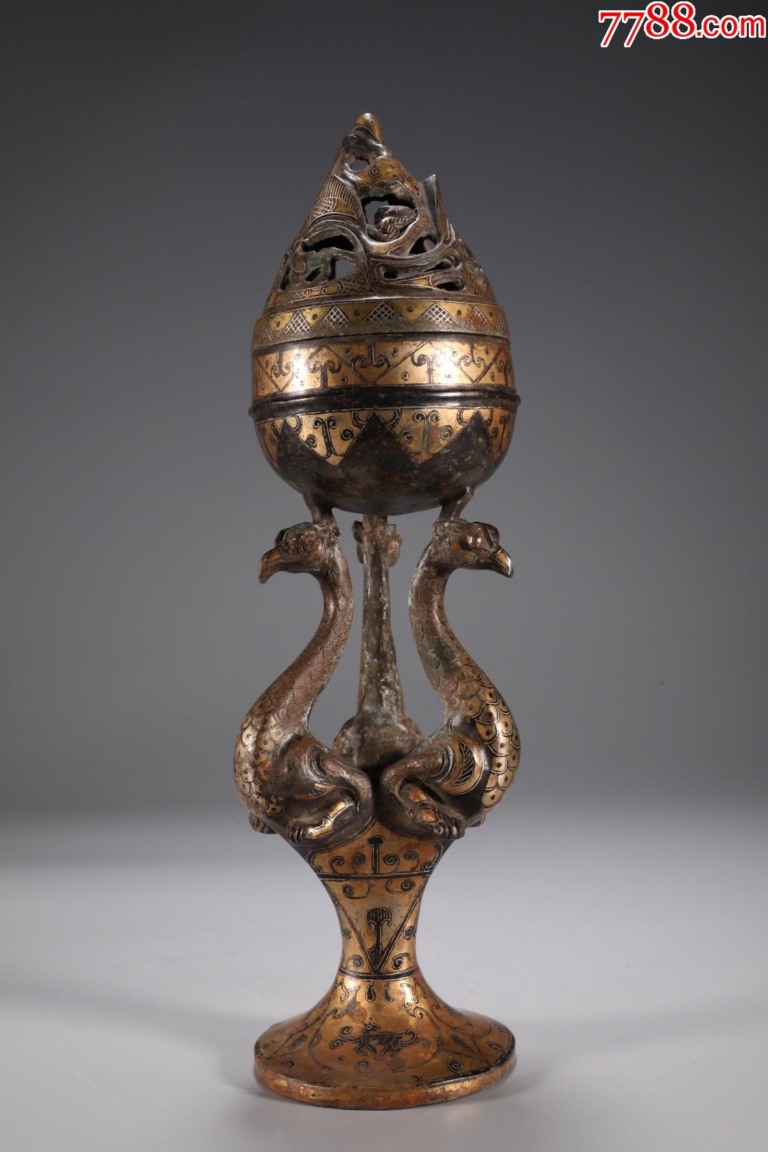 错金银凤首博山炉