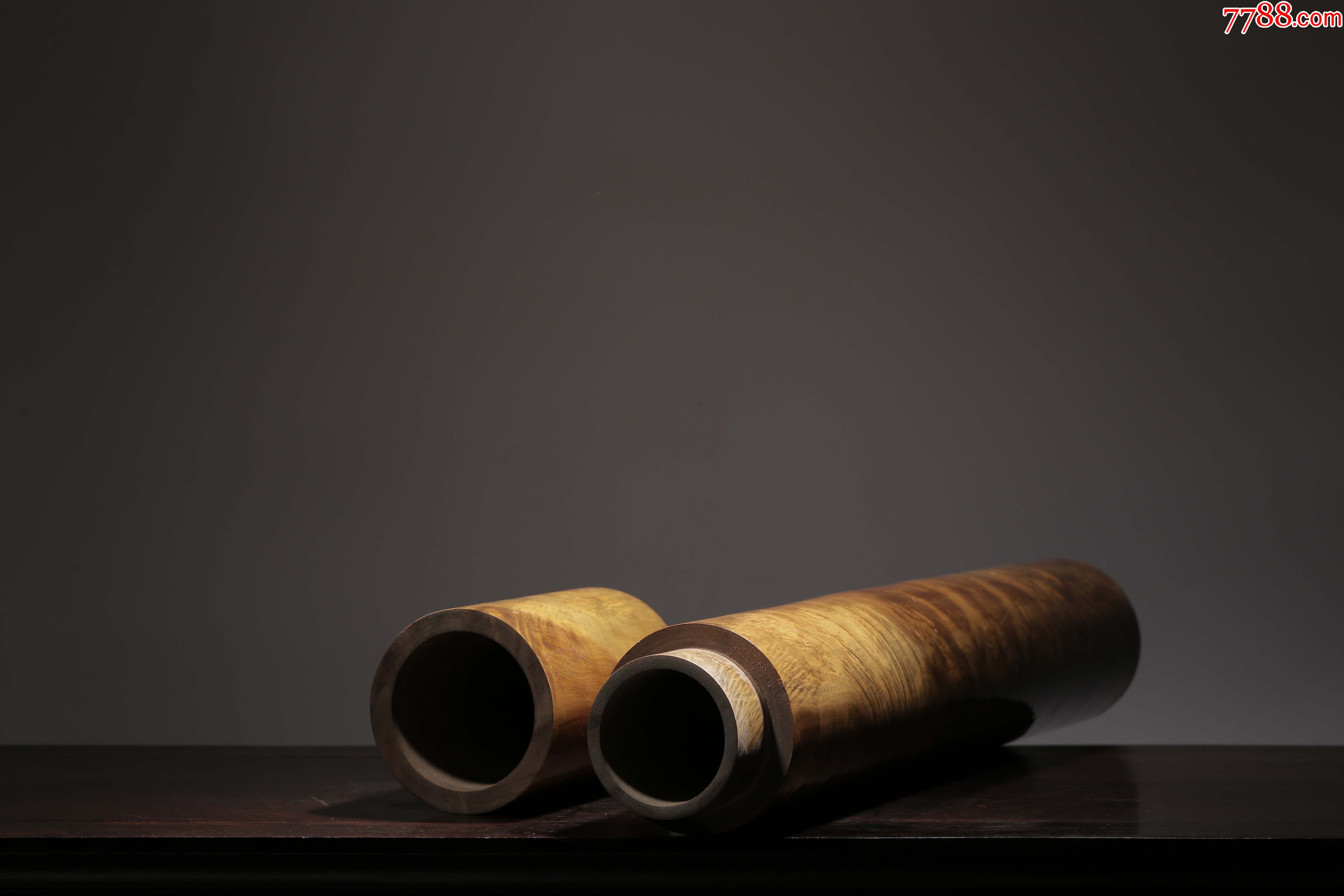 民国金丝楠木画筒