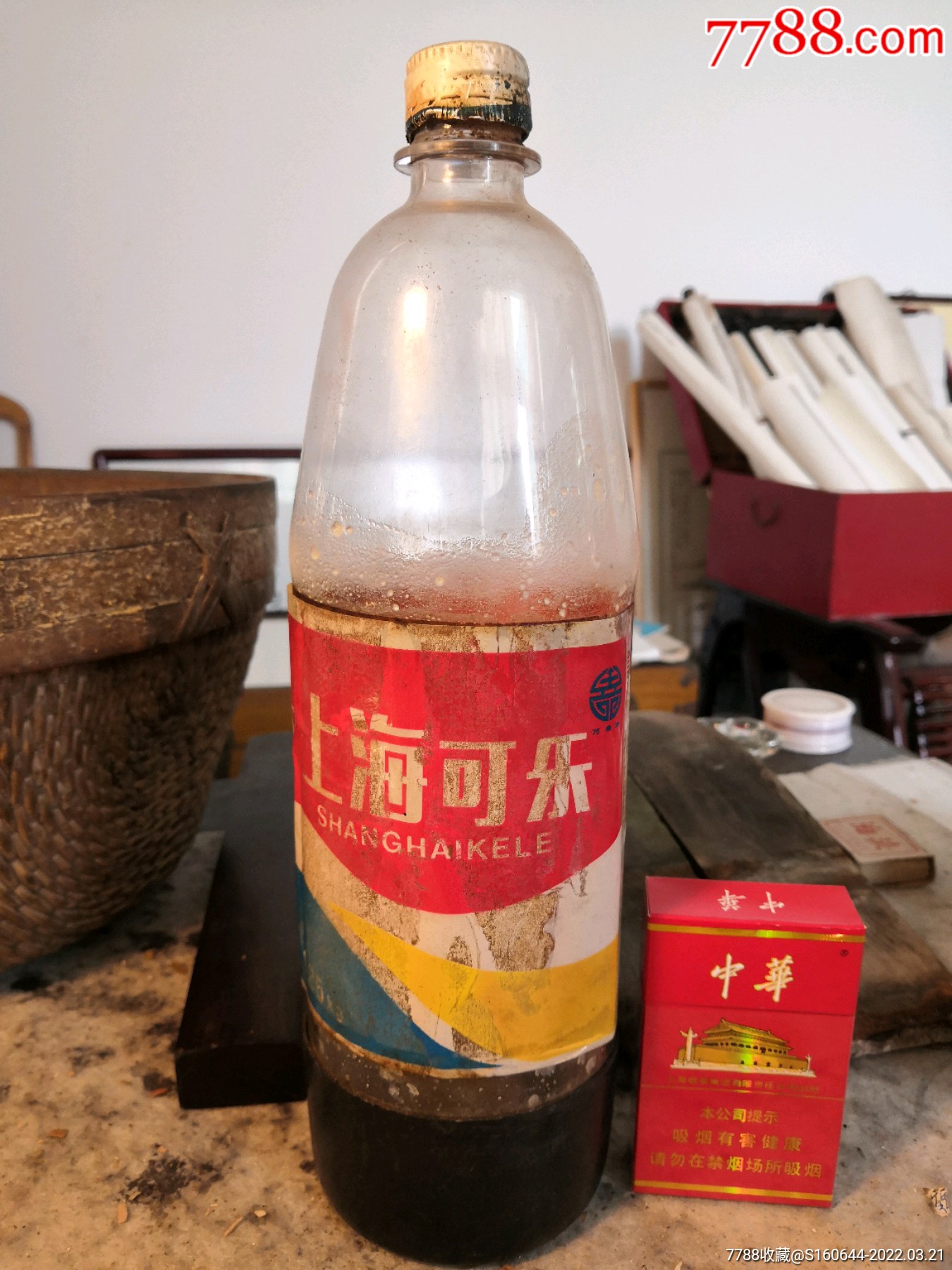 80年代万寿牌上海可乐饮料空瓶怀旧收藏
