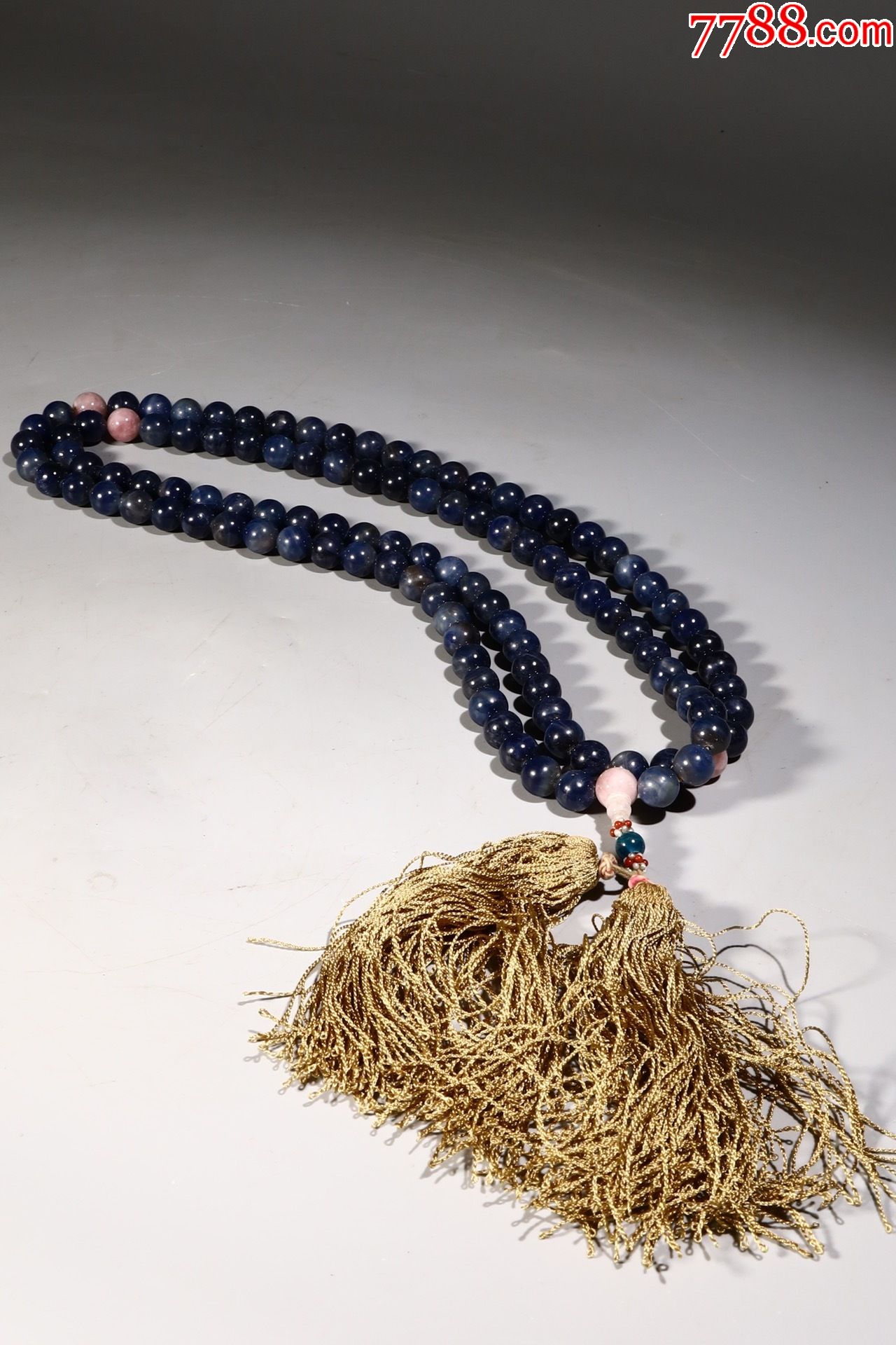 蓝宝石朝珠一盘