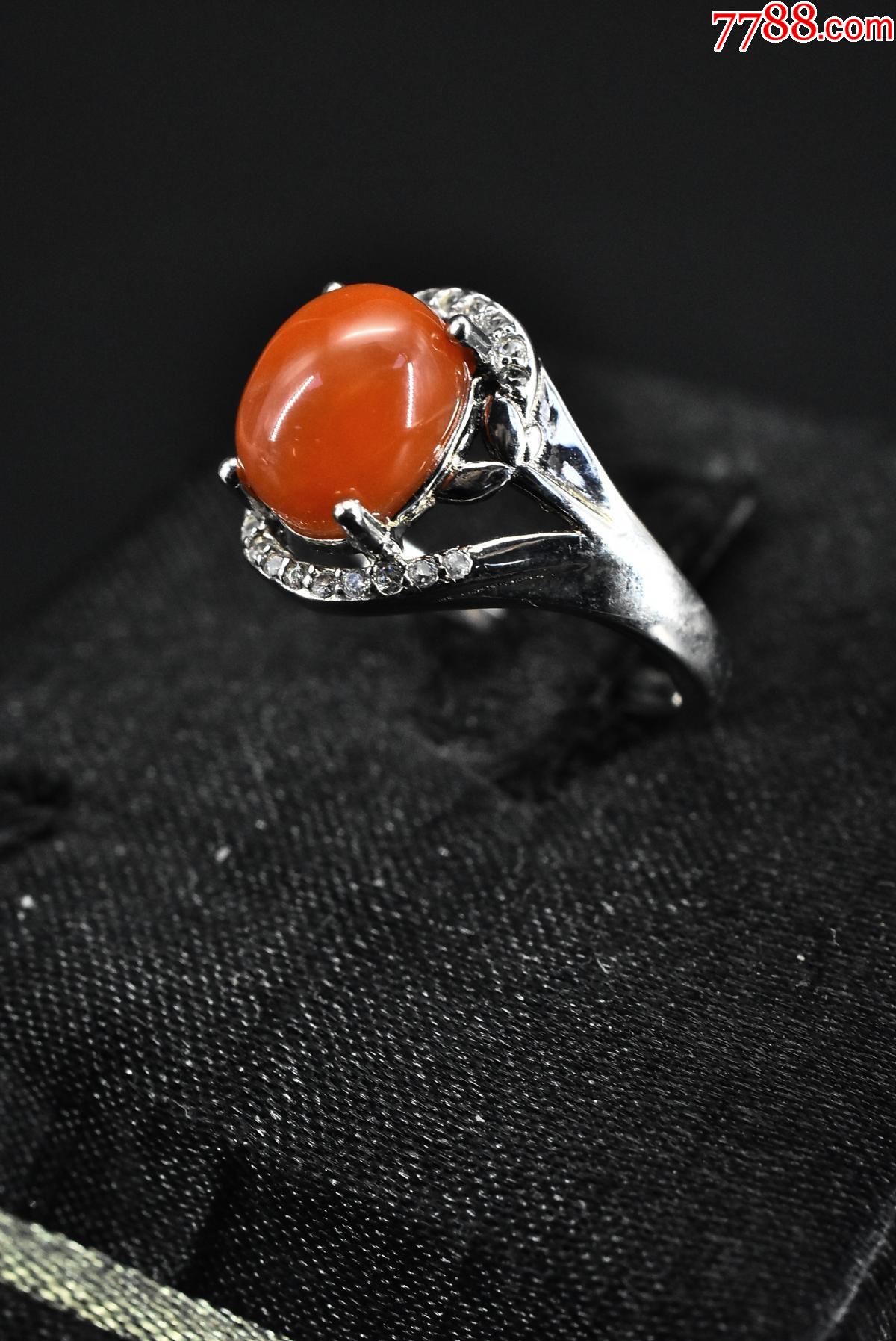 (pa0744)《纯天然南红戒指》一枚南红戒面-价格:38元-se86054736-玛瑙