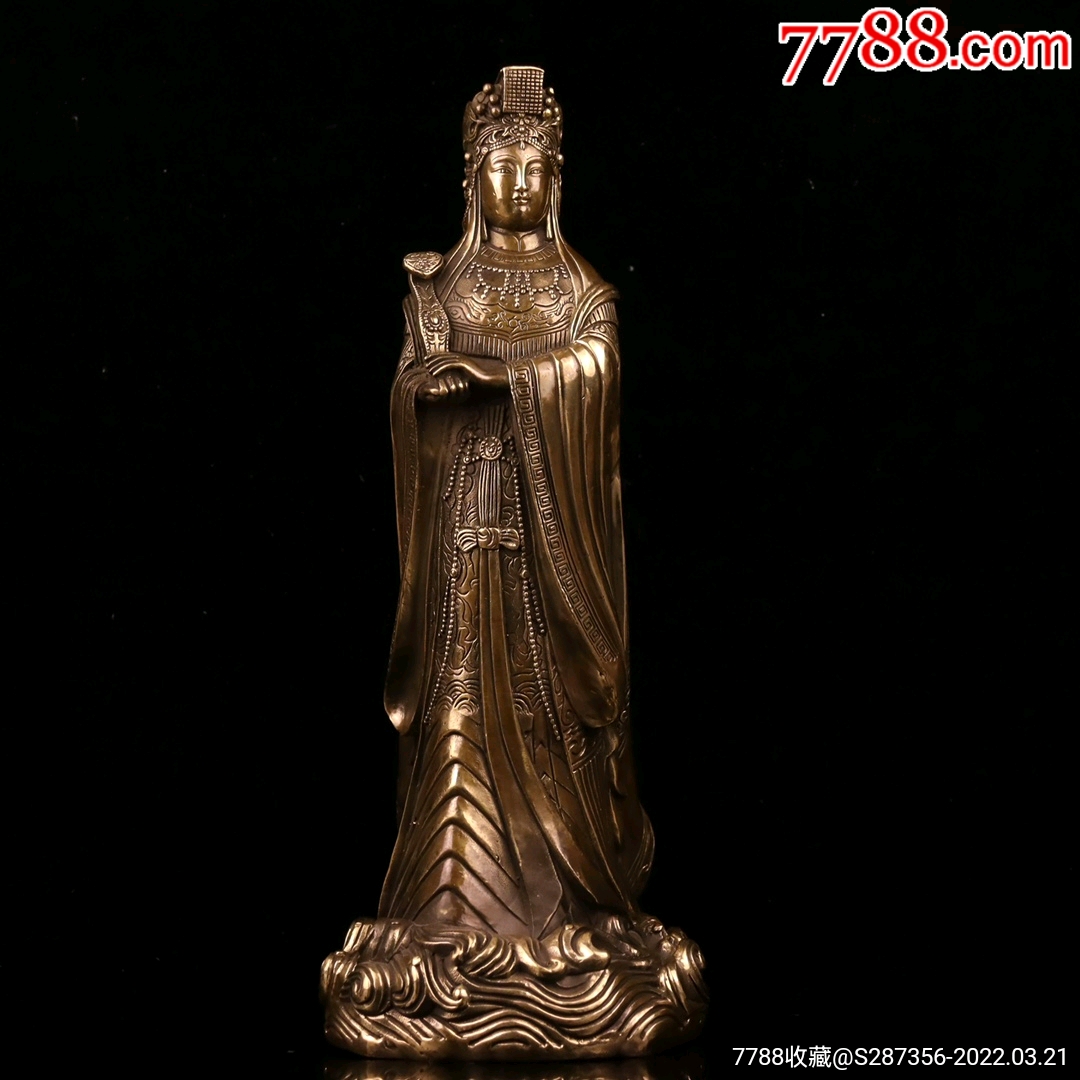 纯铜佛像妈祖站相