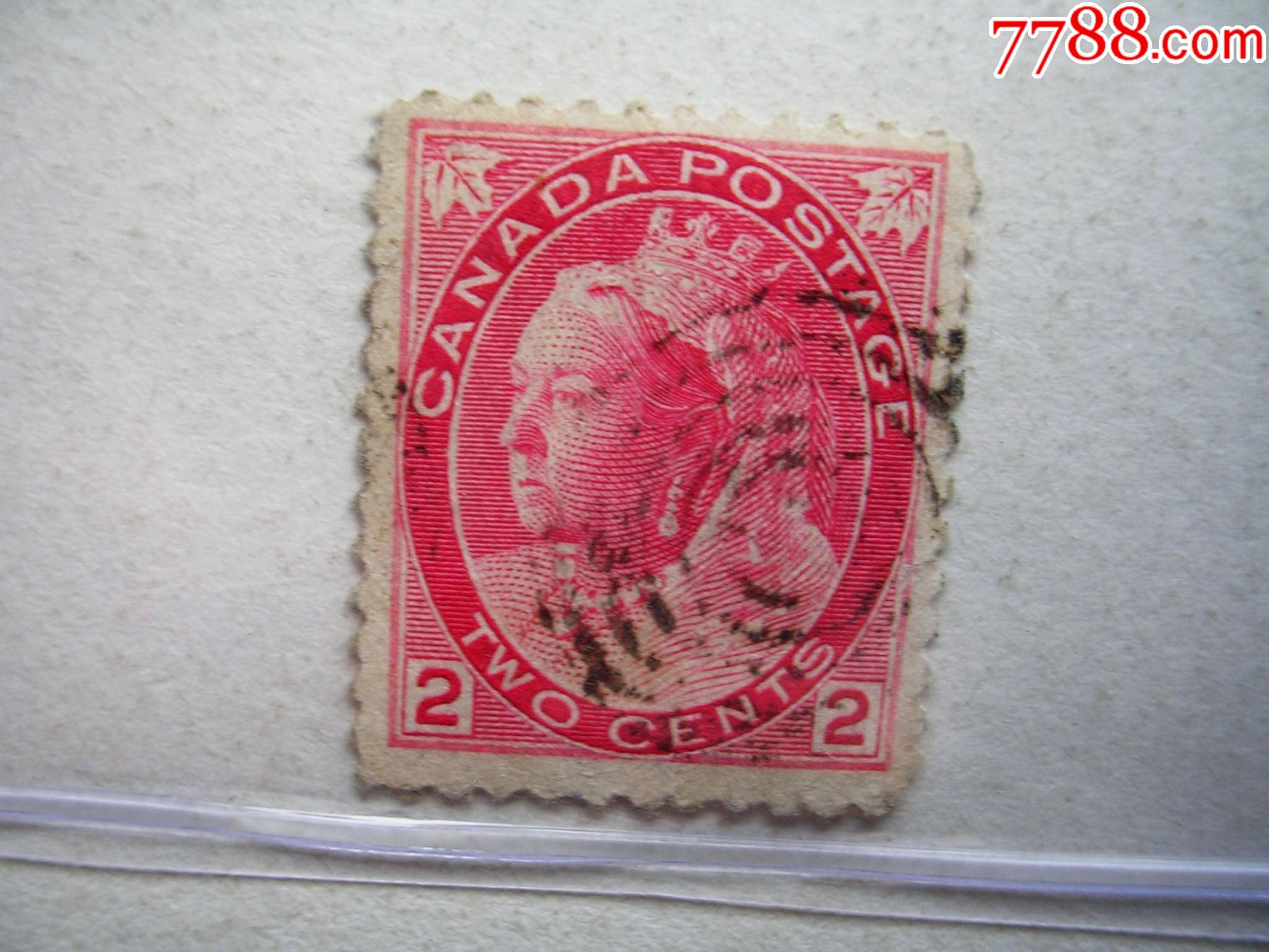 加拿大自治领维多利亚老年像批纱古典2c店号200127