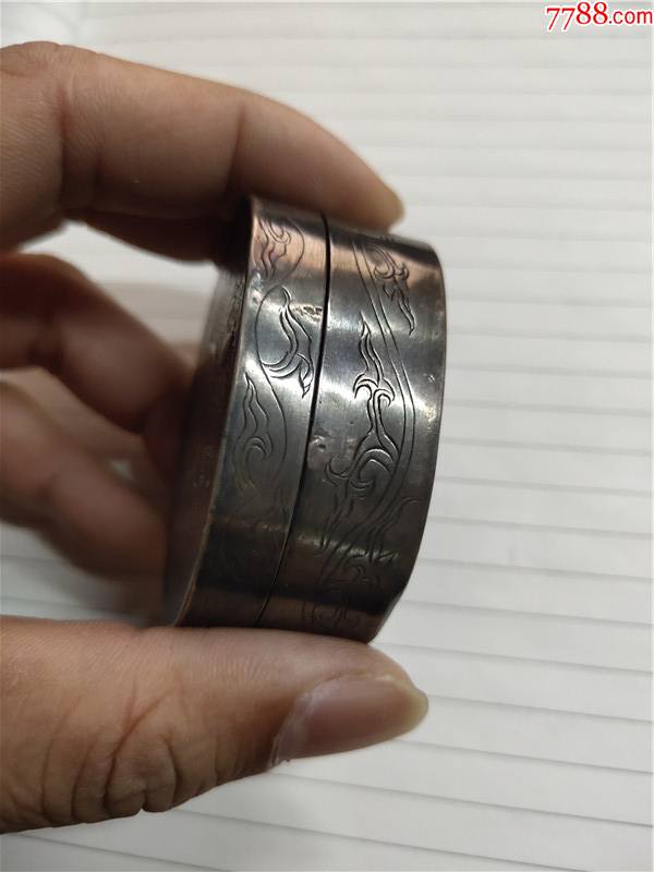 清代李春纹银墨盒