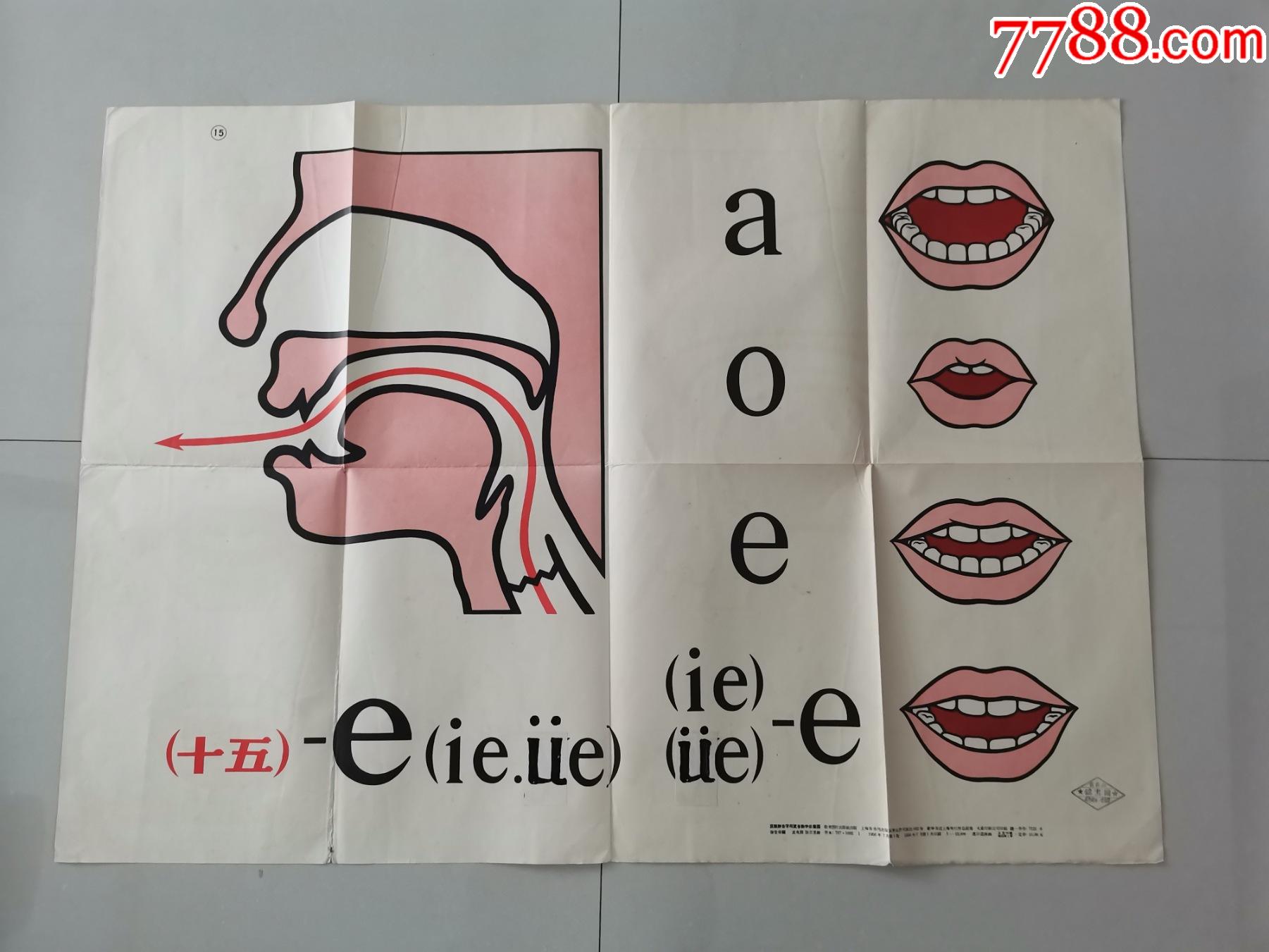 汉语拼音字母发音教学示意图15(1956年)