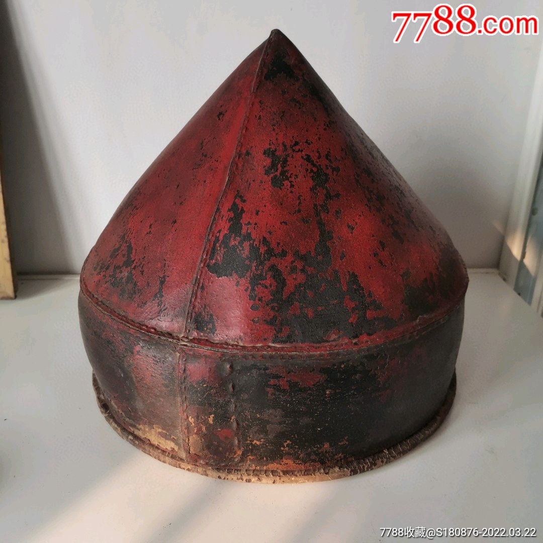 清老牛皮官帽帽盒子