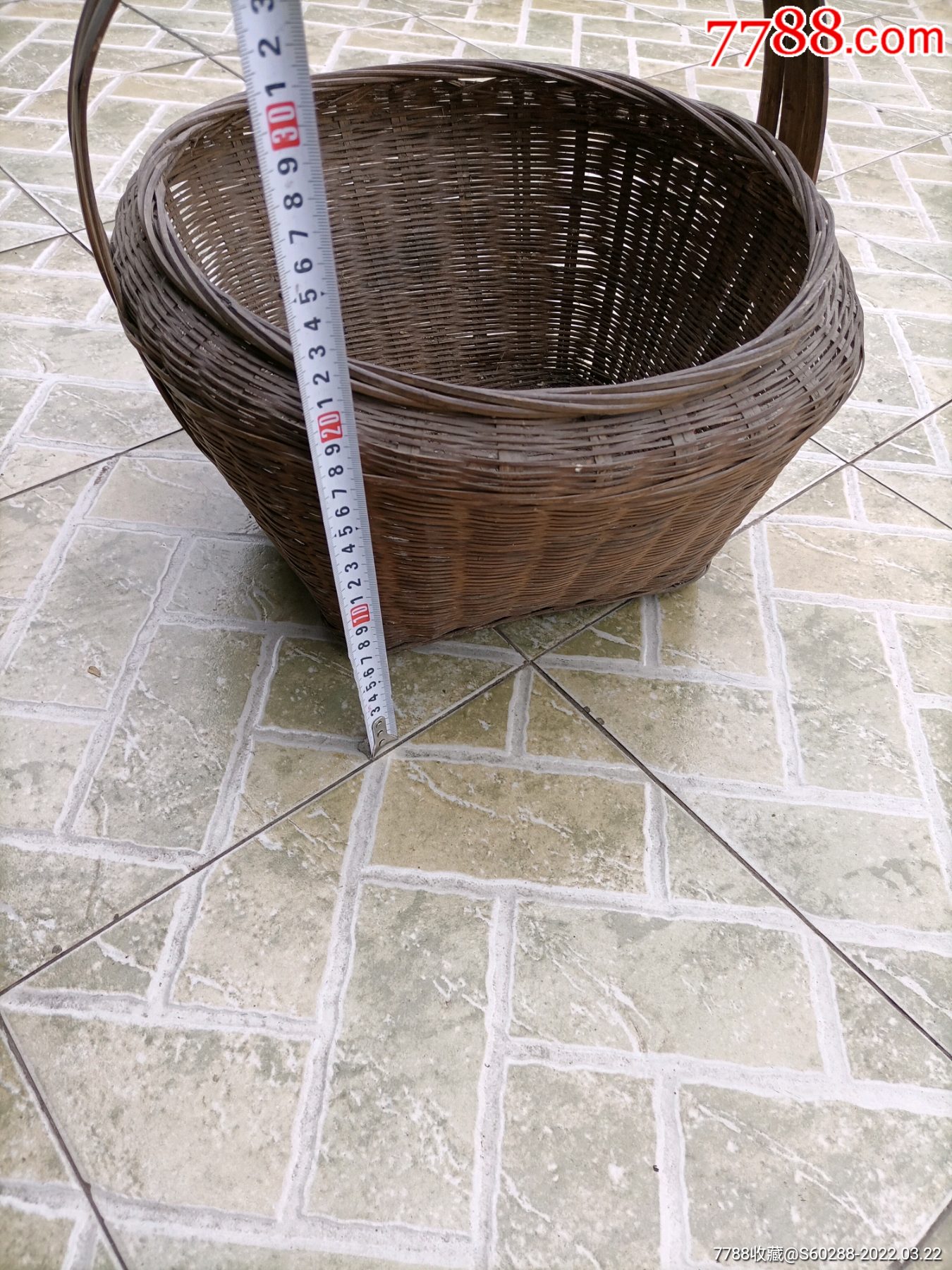 竹编竹篮提兜老竹编菜篮子民俗老物件包邮