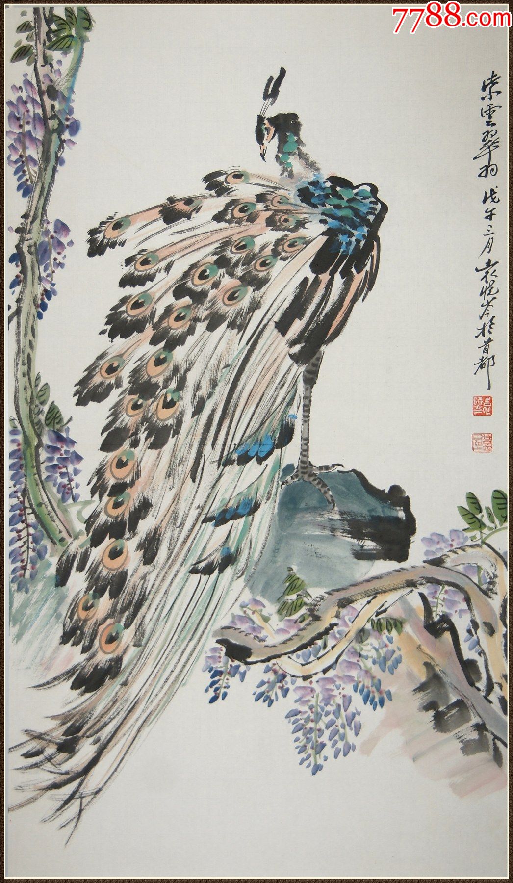 【袁晓岑】花鸟_花鸟国画原作_图片鉴赏_收藏价值_7788白瓷收藏