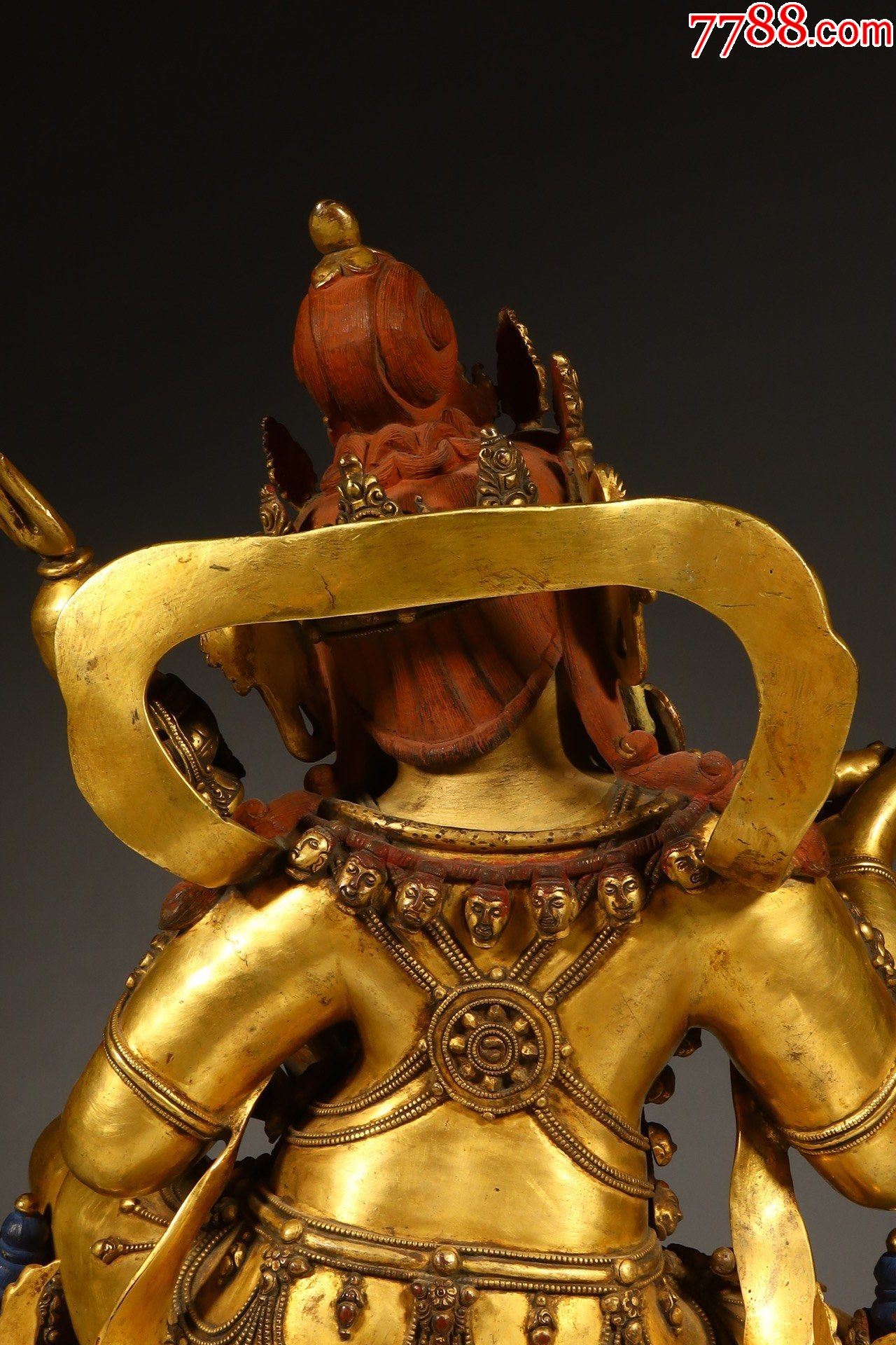 铜鎏金大成就者那洛巴坐像