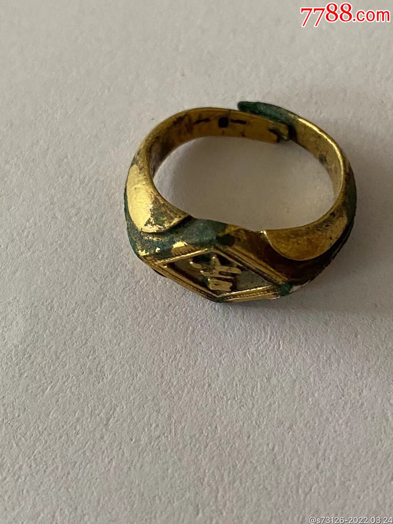 鎏金老戒指