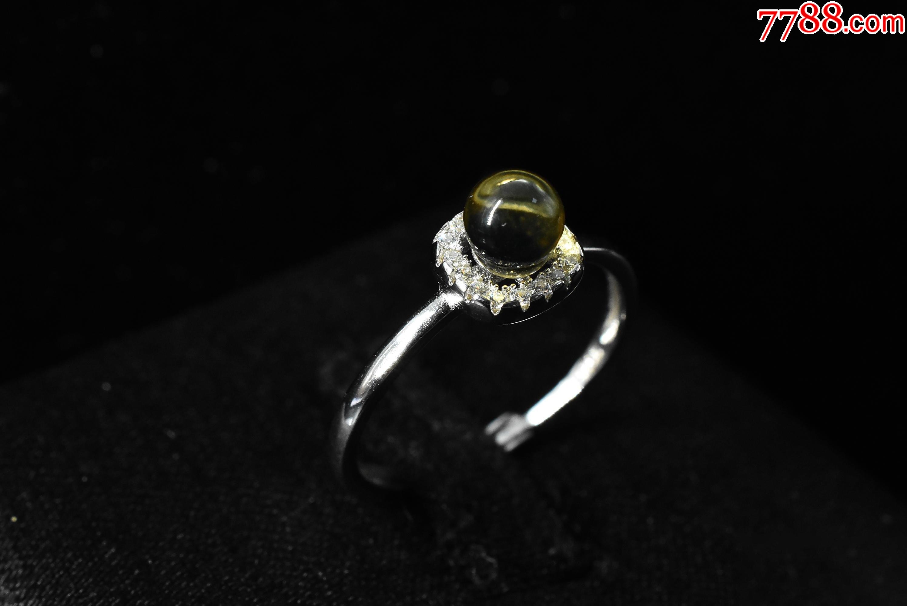 v5696墨西哥蓝珀饰品戒指1枚纯天然墨西哥蓝珀尺寸49mm