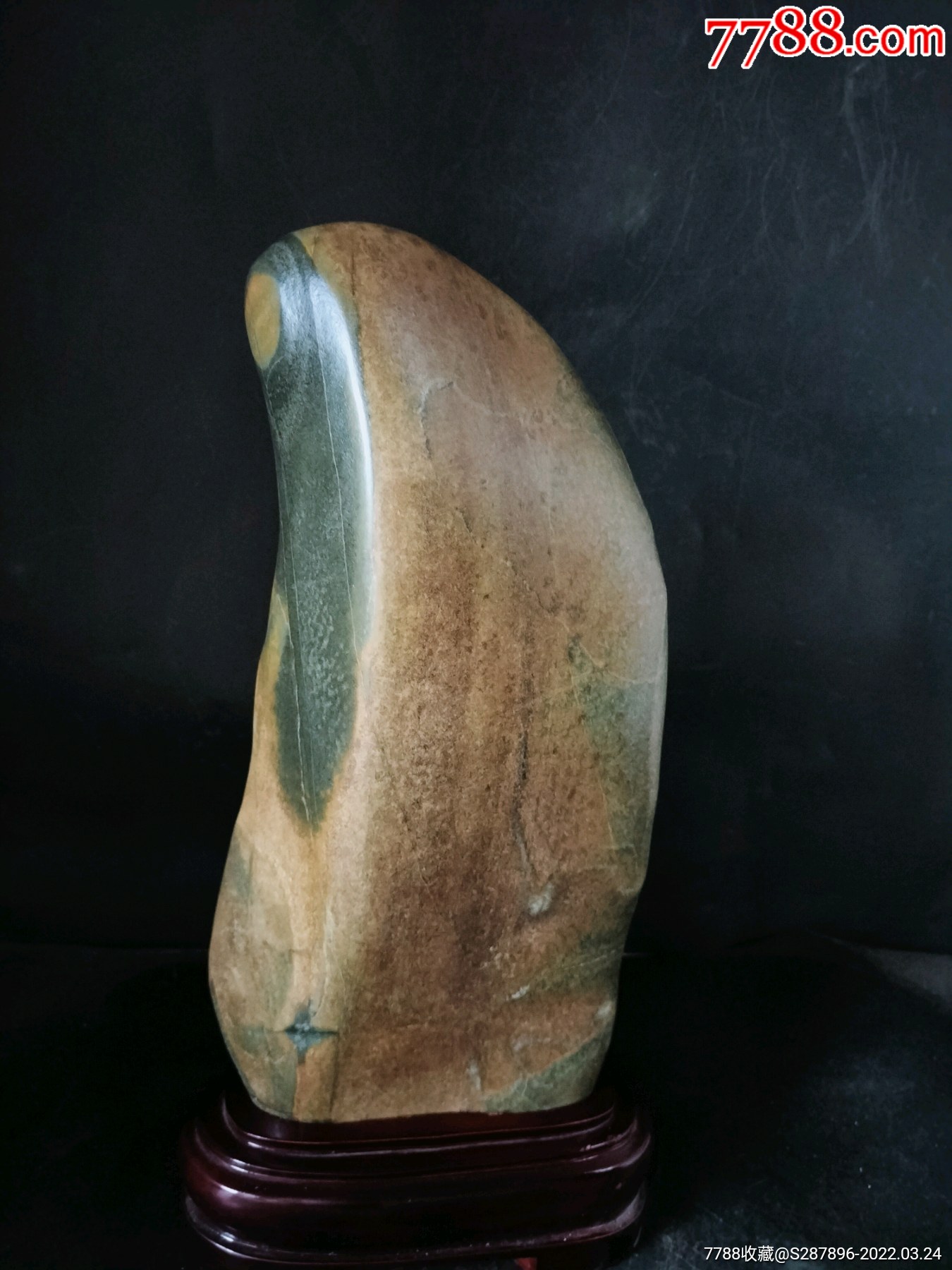 原生态观赏石品相一尊佛像奇石摆件