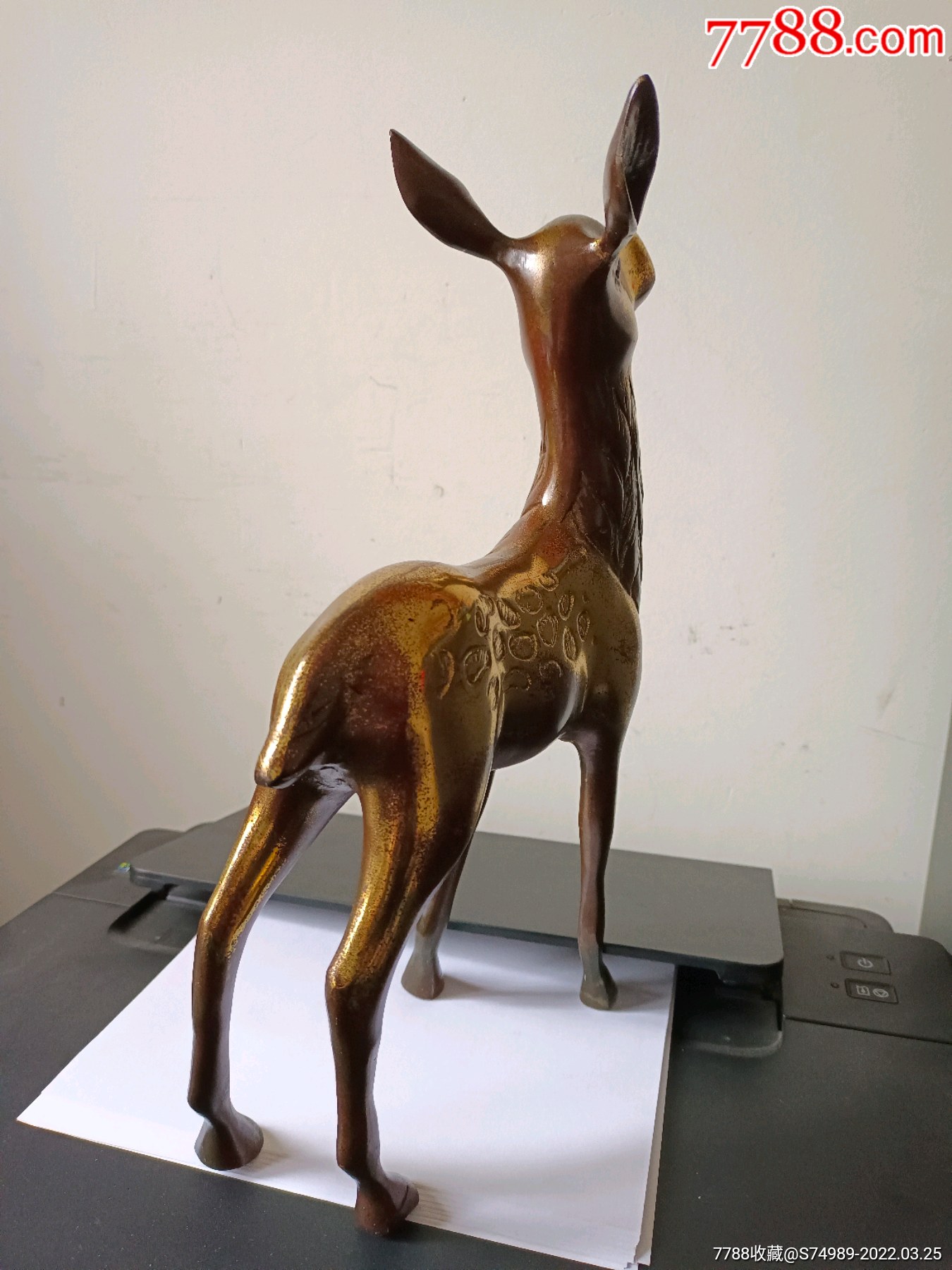 铜摆件铜鹿铜摆件鹿是正义善良吉祥的化身鹿是权力和爱情的象征