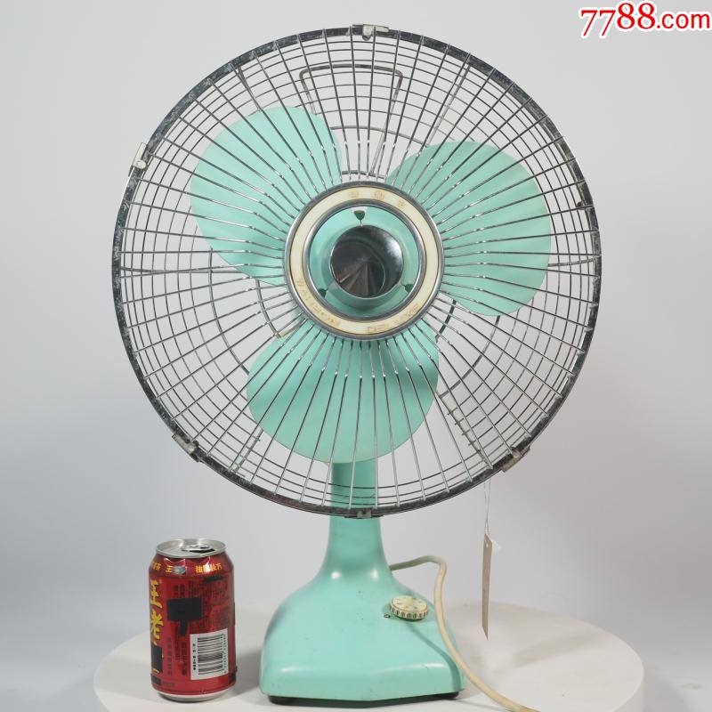 国产怀旧古董老华生牌上海产1980年代台扇电风扇15寸民俗摆件道具