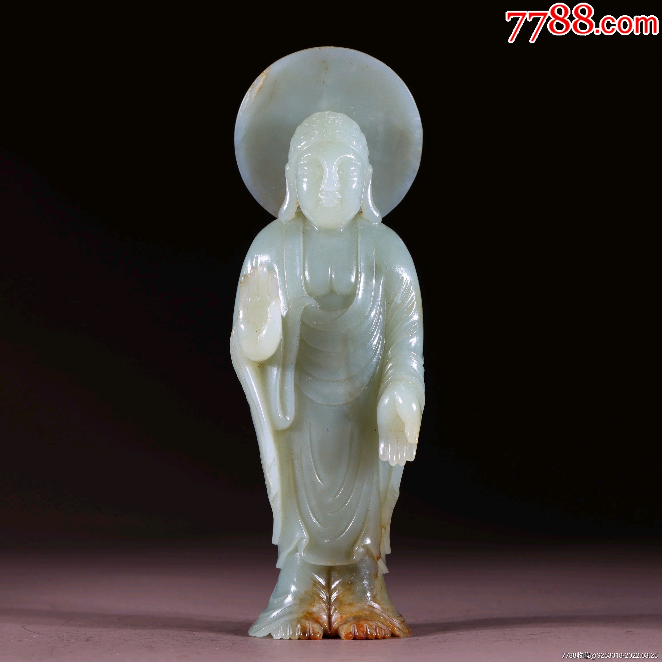 和田玉释迦牟尼摆件a84s60f