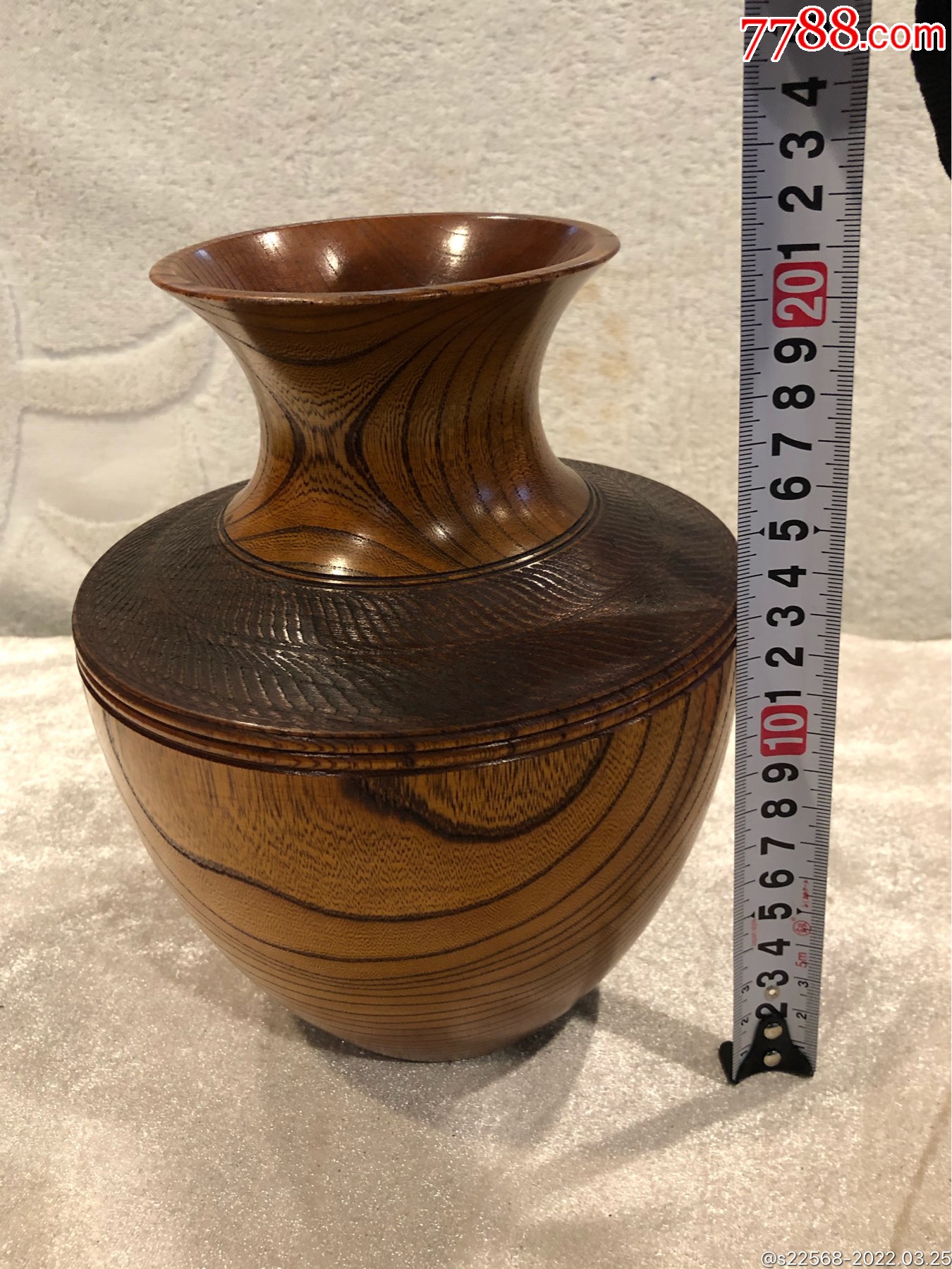 日本榉木花瓶-价格:330元-se86140335-其他根雕/木雕-零售-7788火花