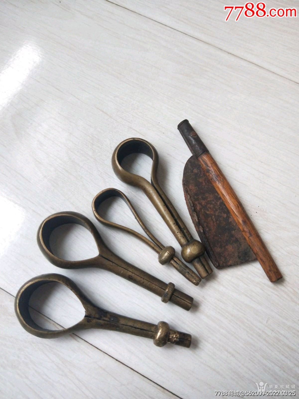 民国好品铜锥子四把同售