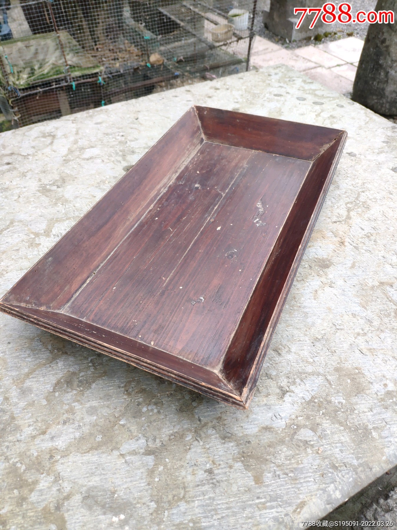 六十年代实木老茶盘