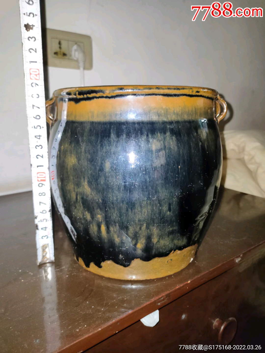 清窑变双耳小罐_花釉/窑变瓷_图片鉴赏_收藏价格_7788铜器收藏