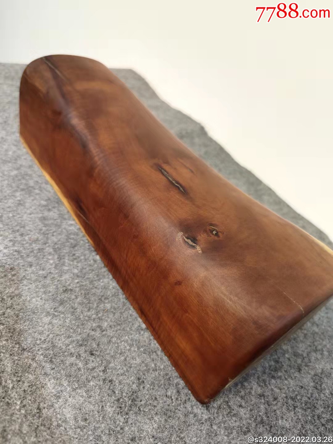 百年天然枣木老料木枕一个质地细腻木质坚密尺寸3110585