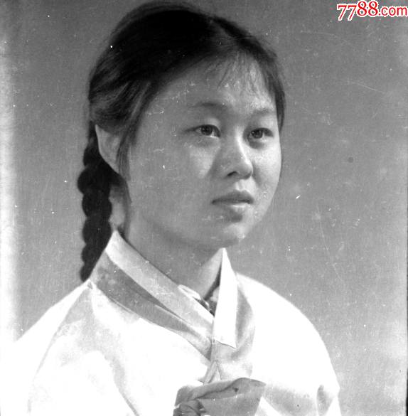 大辫子朝鲜族姑娘老底片