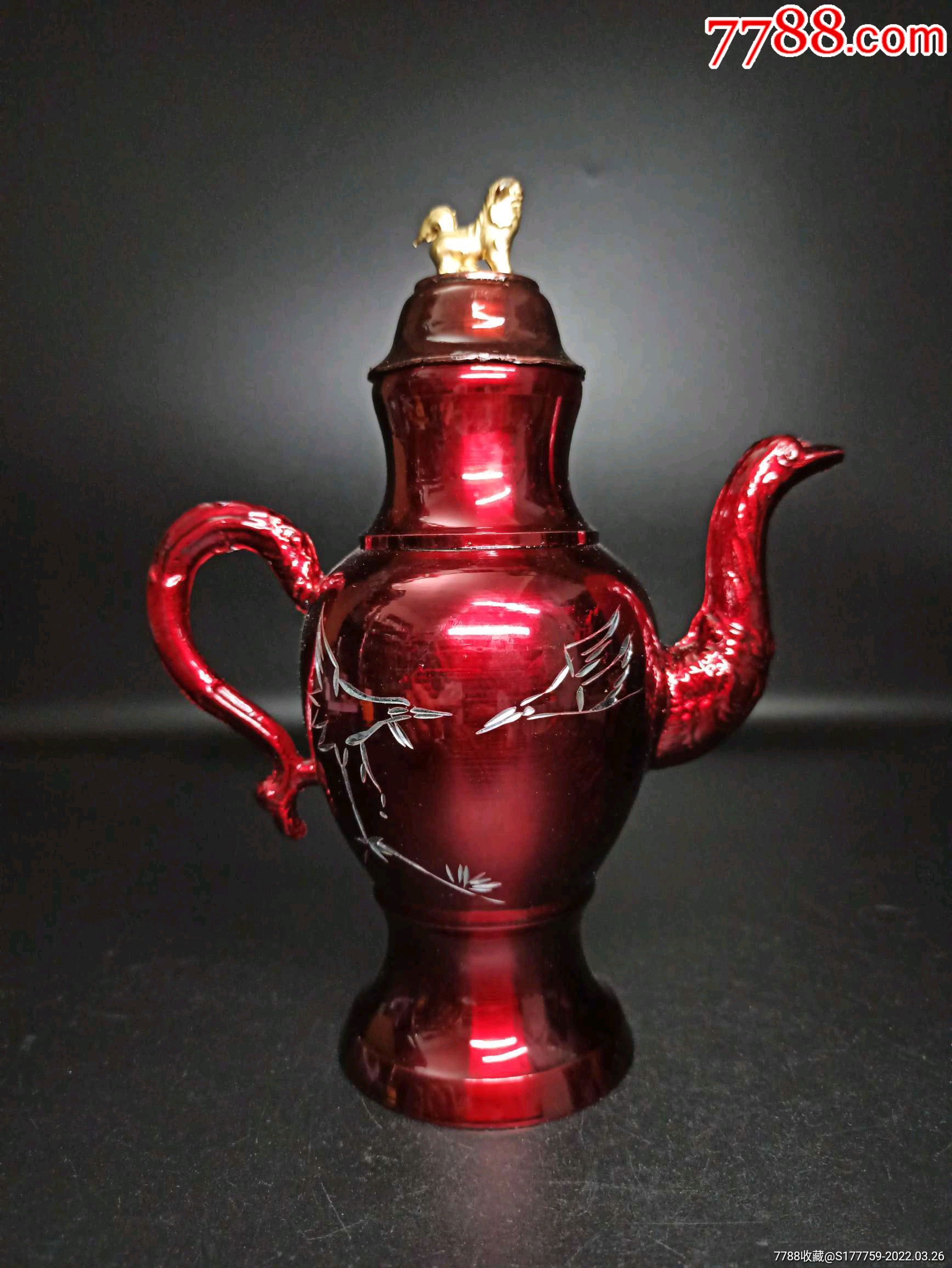 八十年代合作社库存老锡酒壶全新末使用重0543千克用料厚实厚重器型