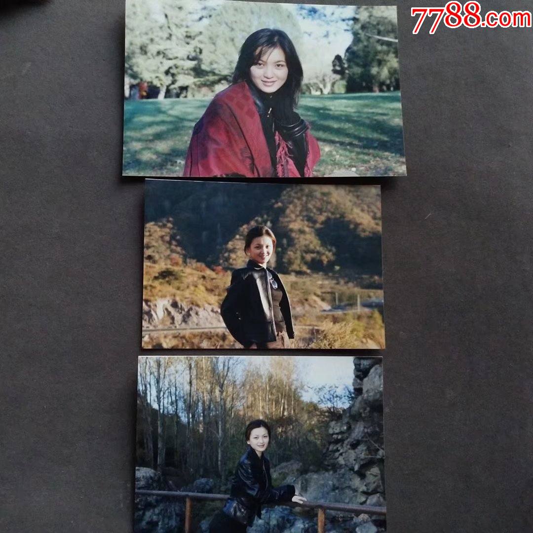 原版明星照片女演员周卿原版照片3张周卿毕业于解放军艺术学院mx028