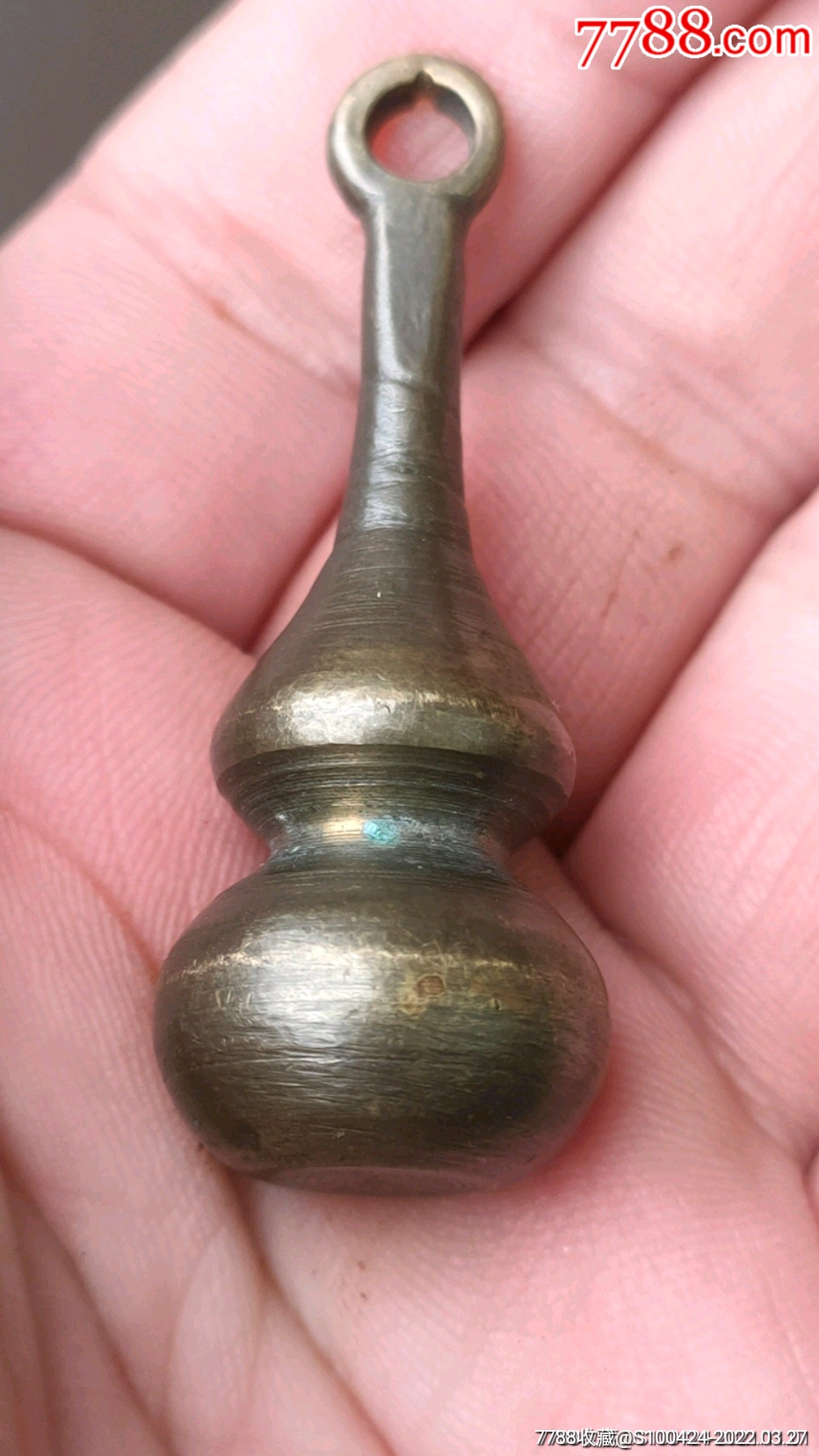 民国黄铜实心老铜葫芦美品