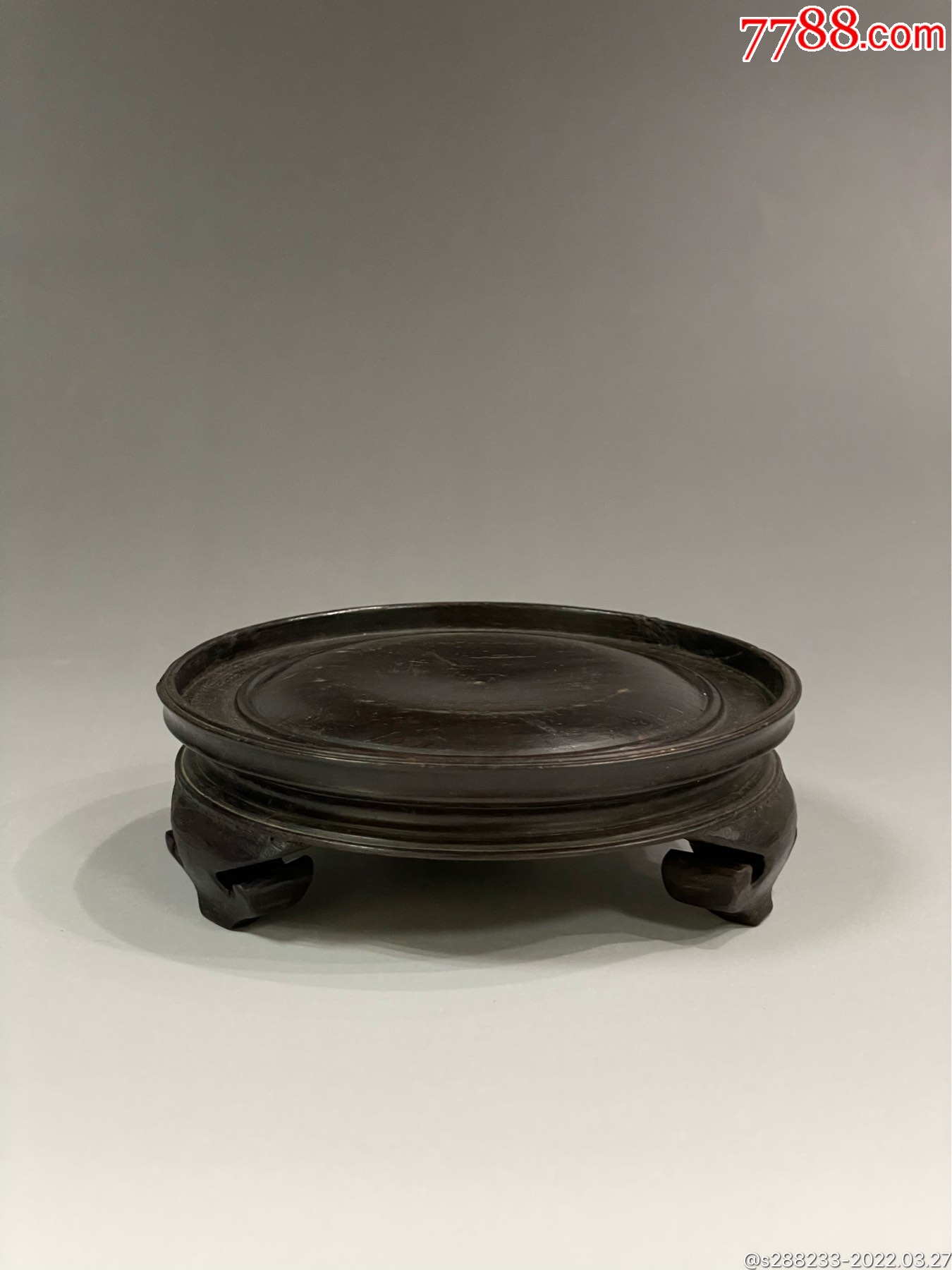 清代大红酸枝底座